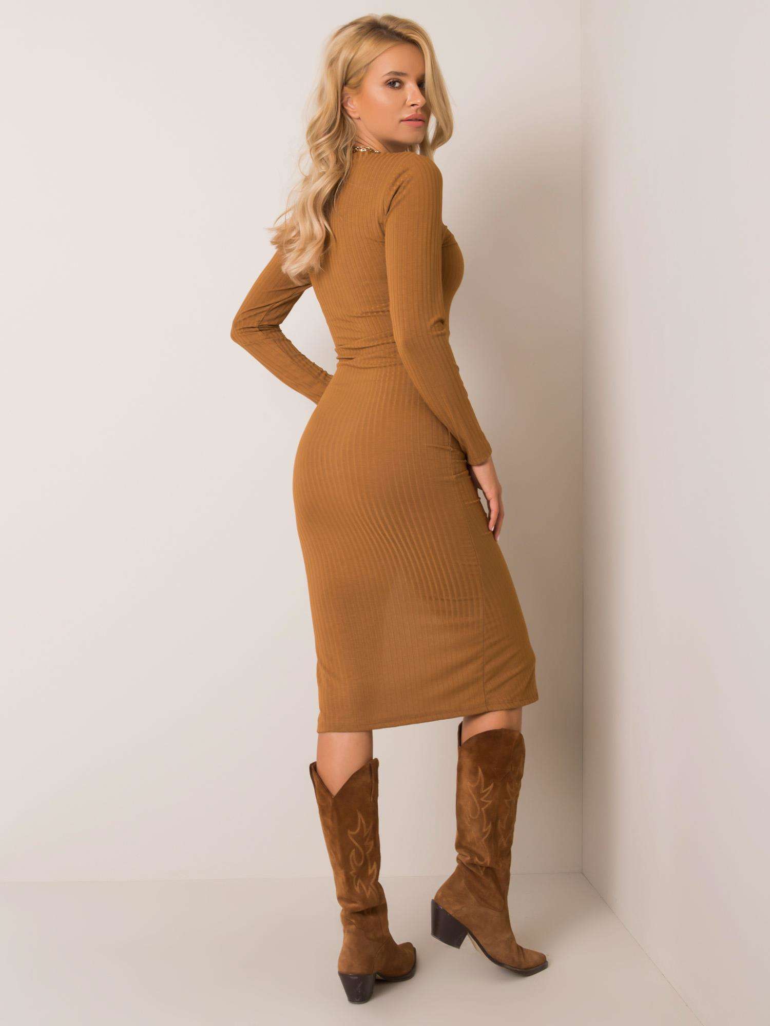 Dress-DHJ-SK-12213.50P-light brown