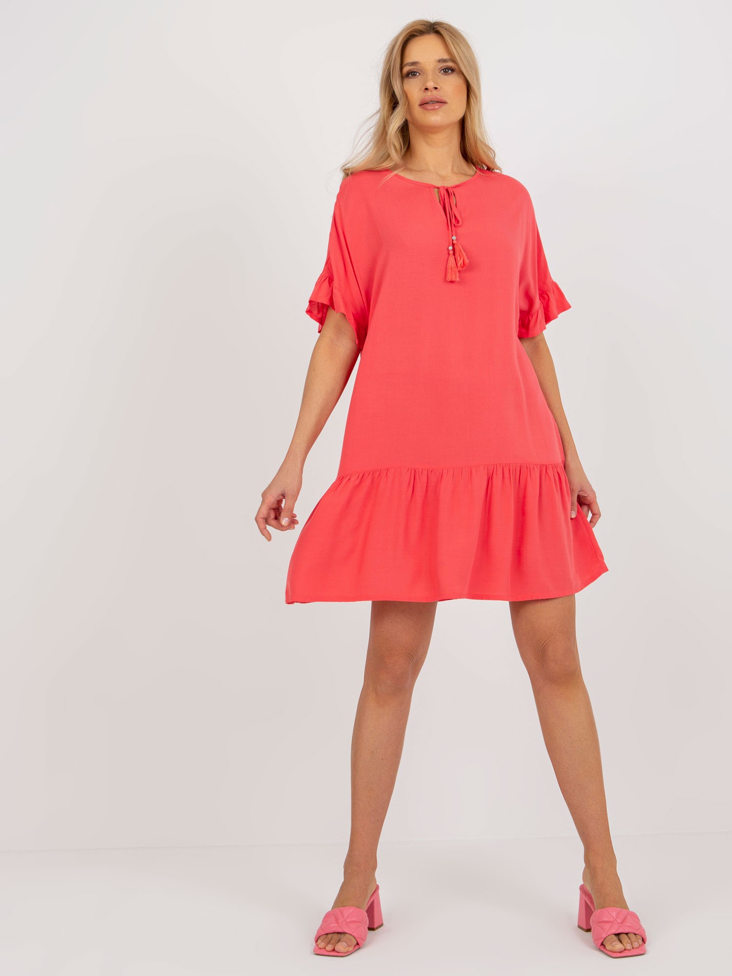 Dress-D73761M30306B-coral