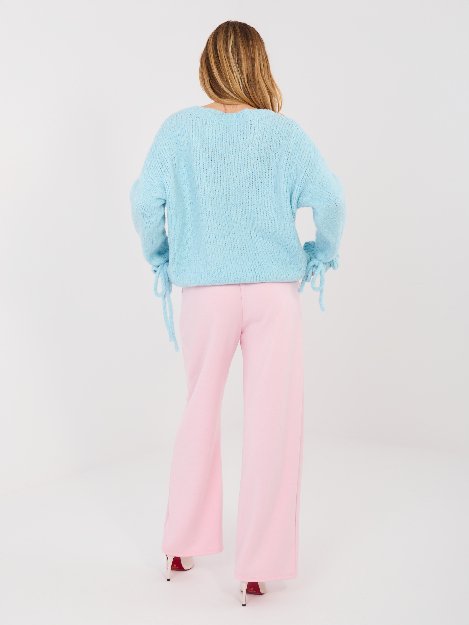 Světle růžové kalhoty