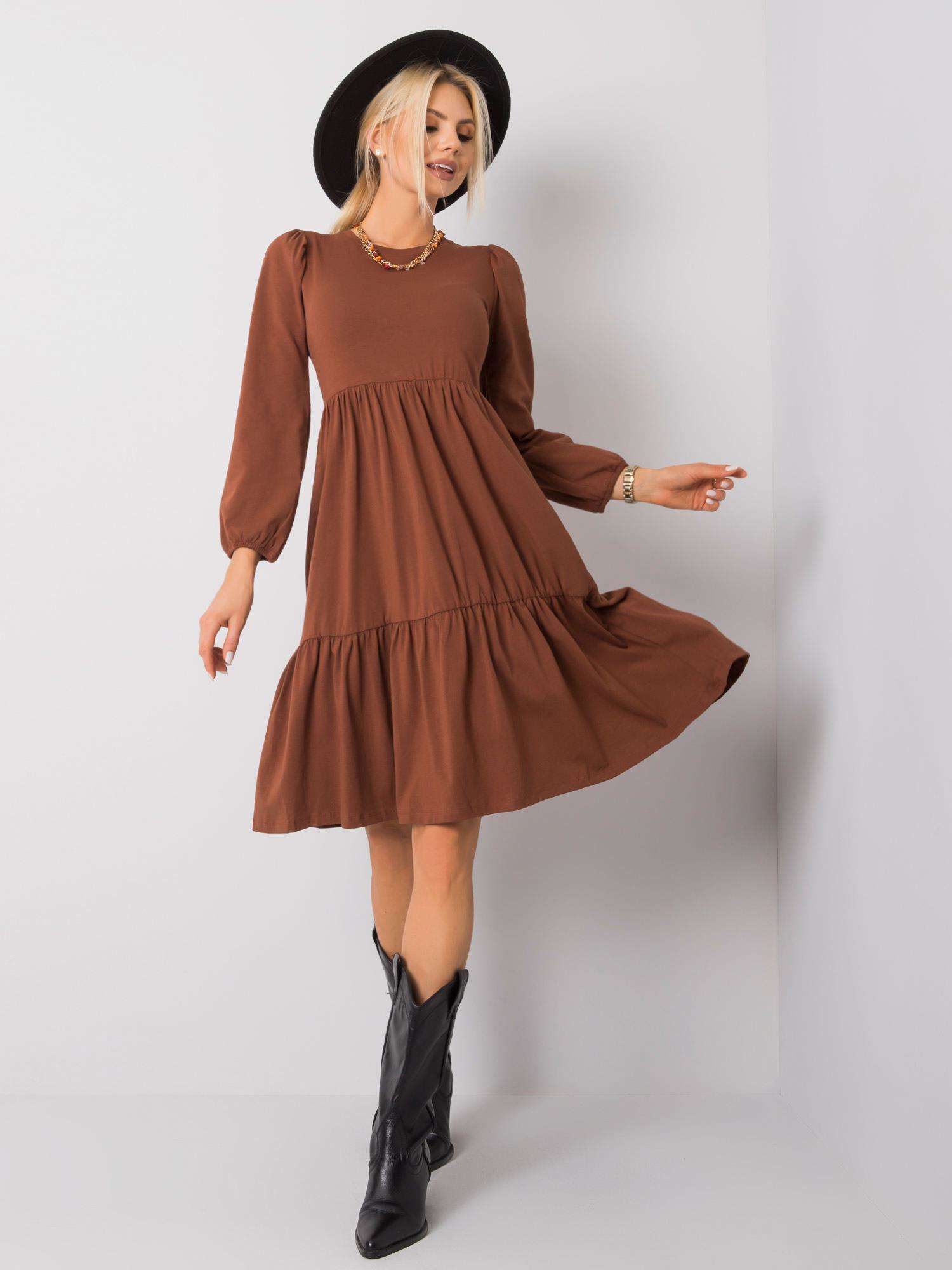 Dress-RV-SK-5832.18X-brown