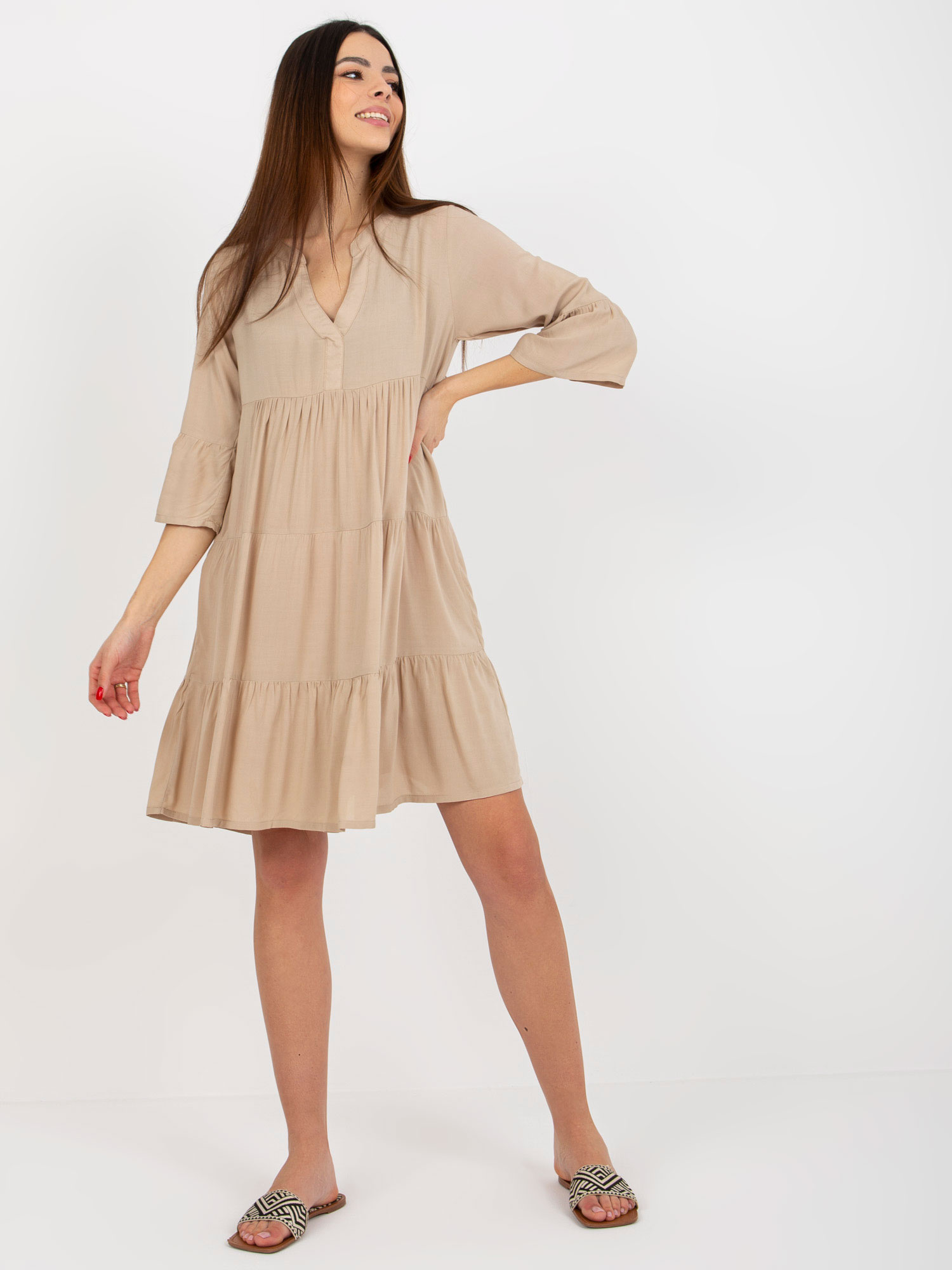 Dress-D73761M30214C-beige