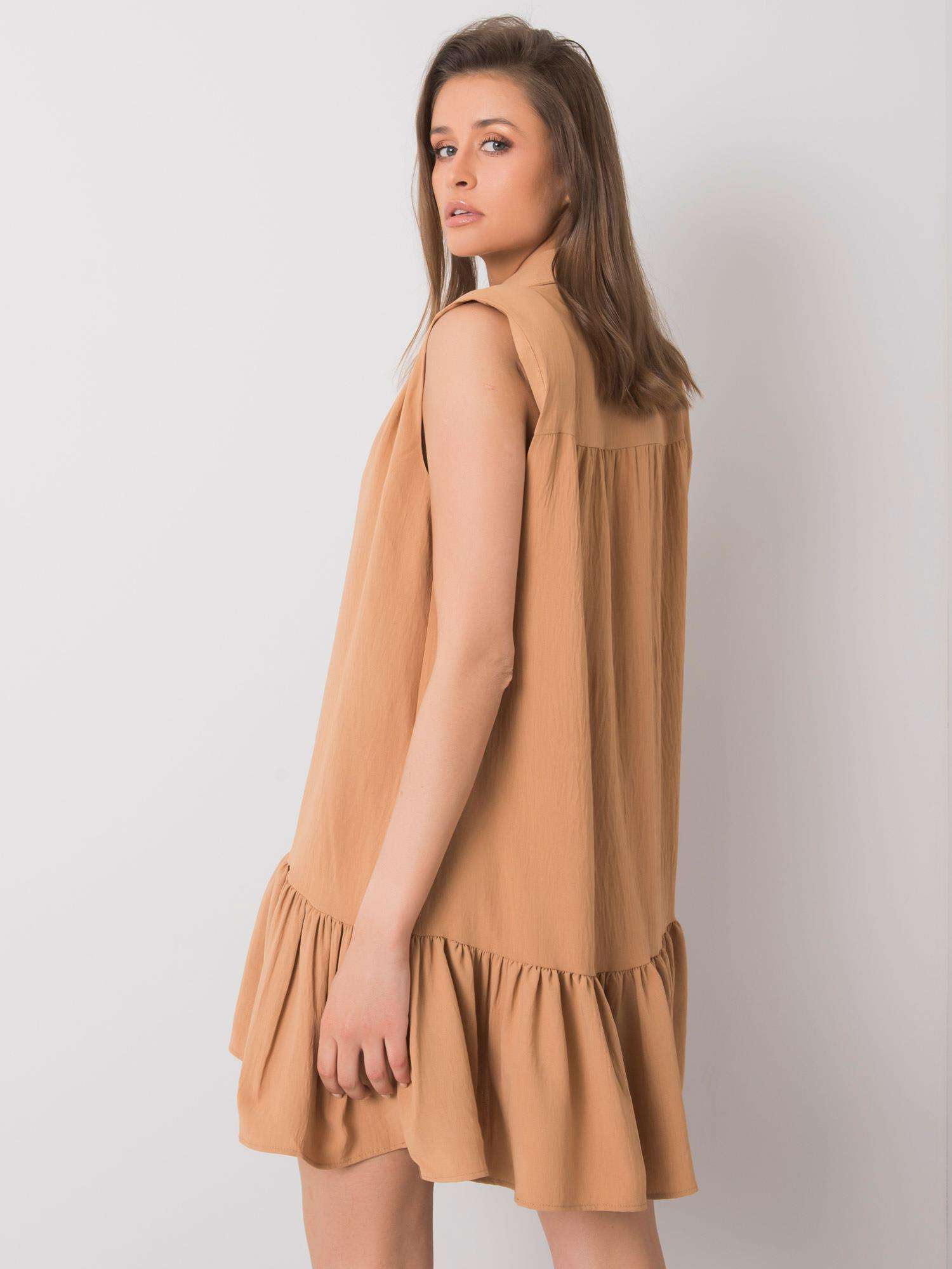 Dress-341-SK-5183.09-camel