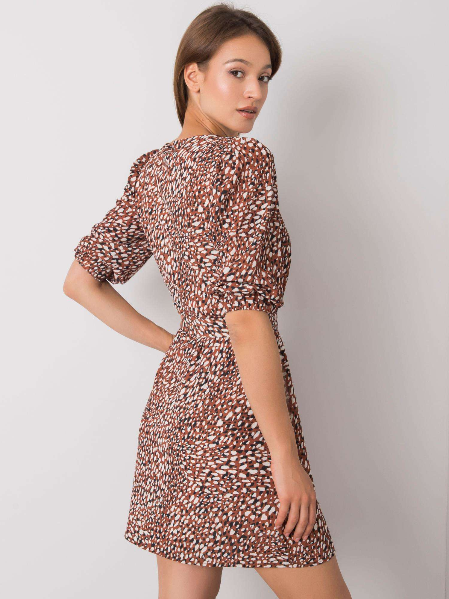 Dress-LK-SK-508079.47P-brown