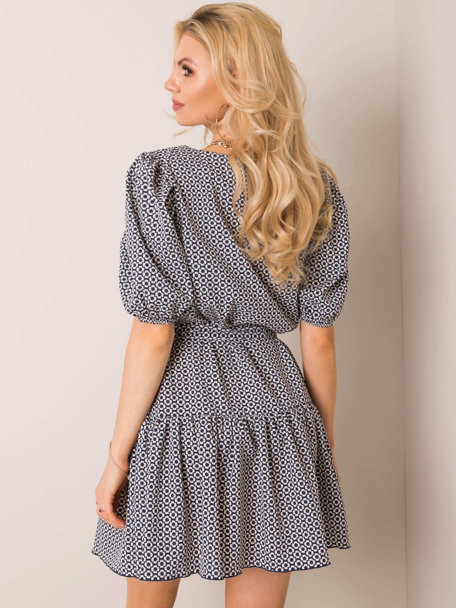 Dress-LK-SK-508151.34P-white-navy blue