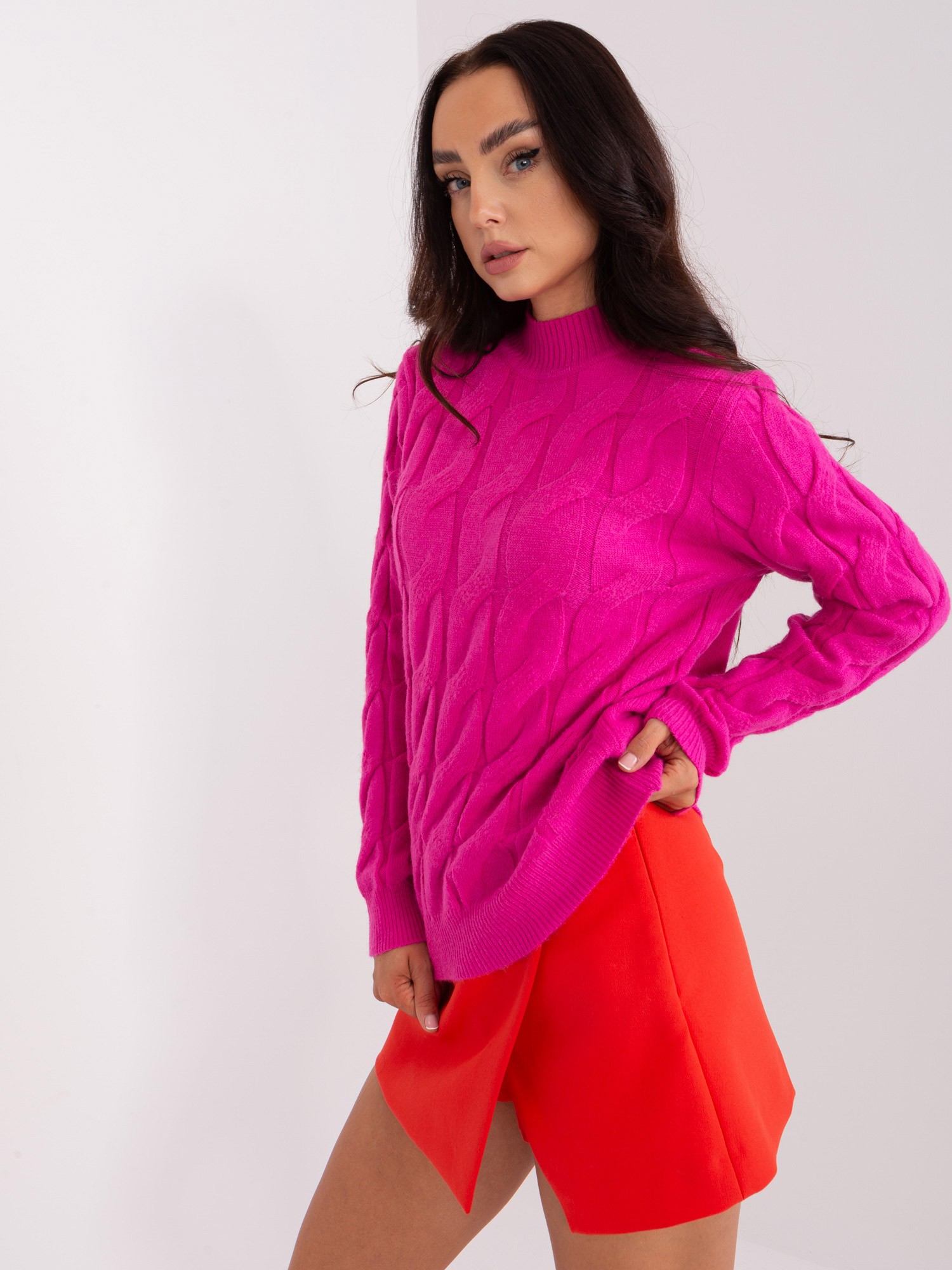 Sweater-AT-SW-2235.00P-Fuchsia