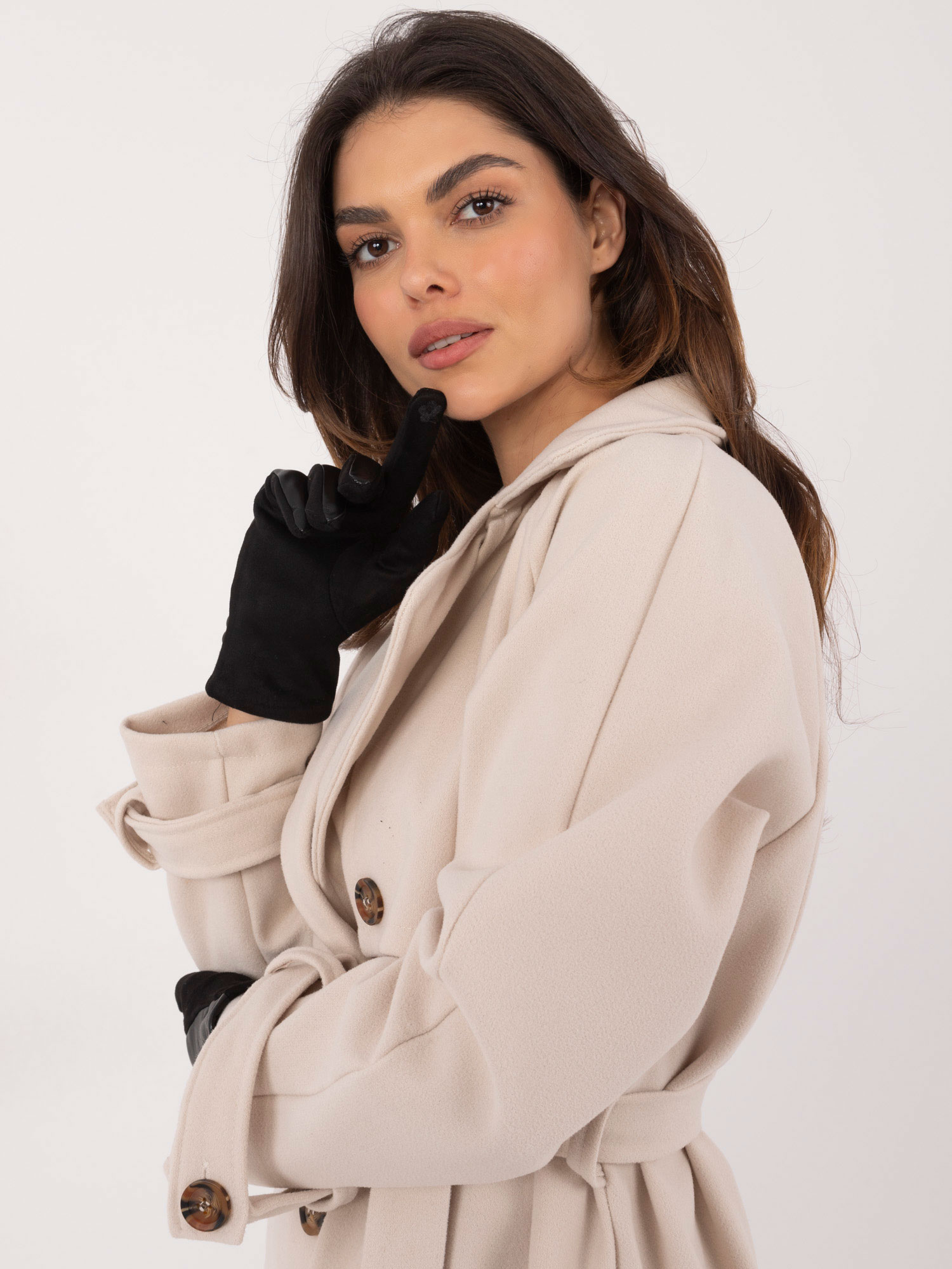 Black elegant women&#039;s gloves