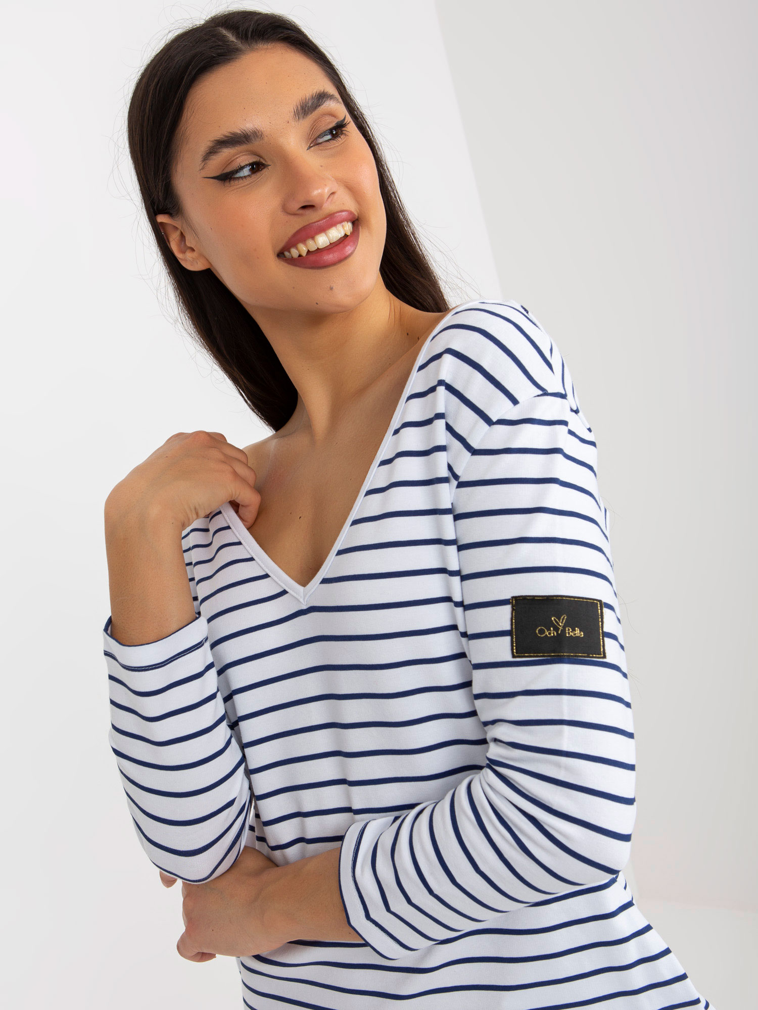 Dress-TW-SK-BL-1010.74-white-navy blue