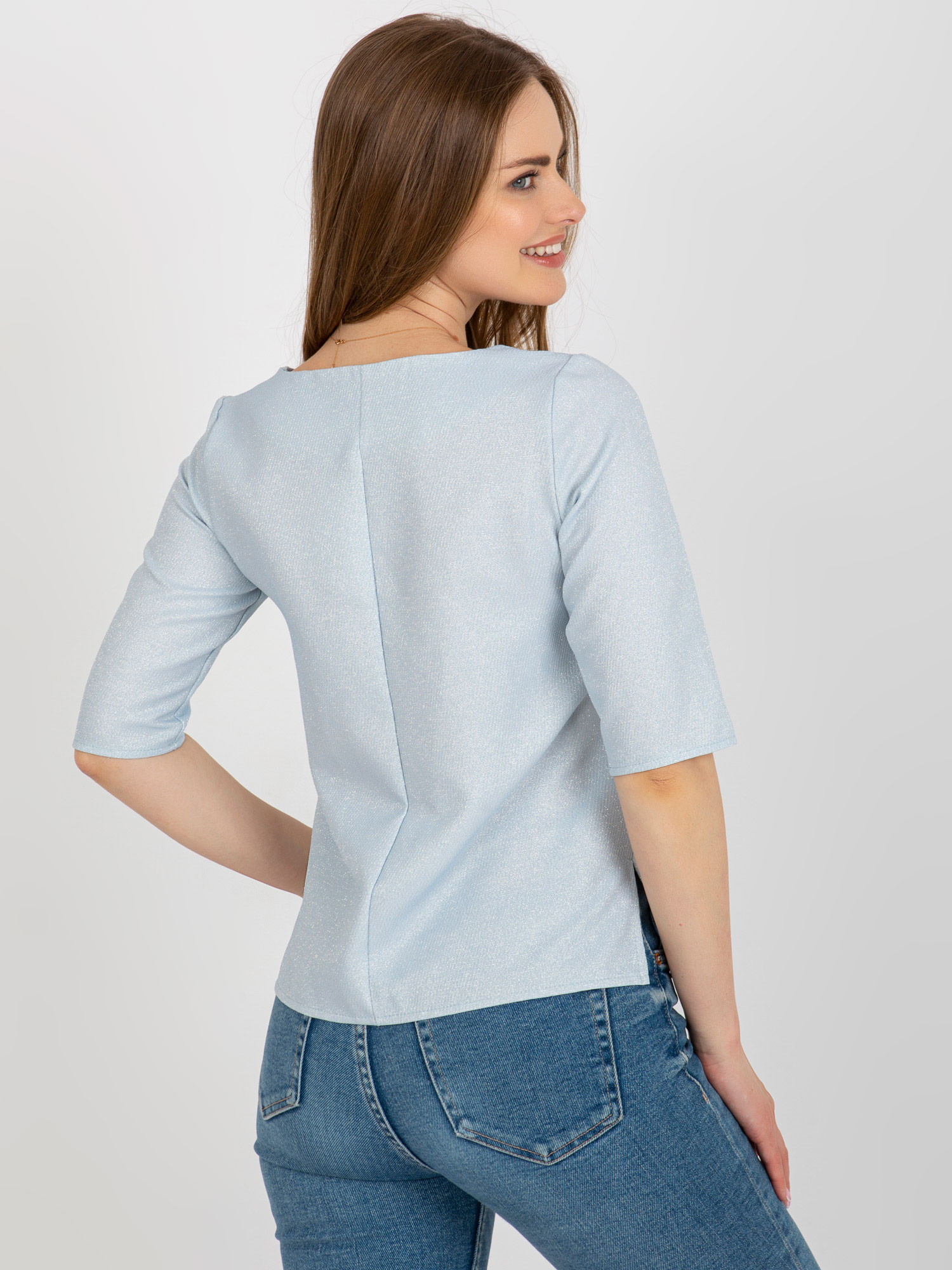 Blouse-LK-BZ-506609.77-light blue
