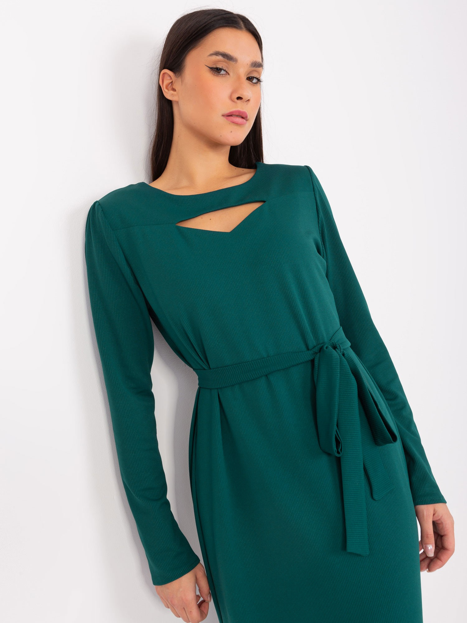 Dress-LK-SK-509447.75P-dark green
