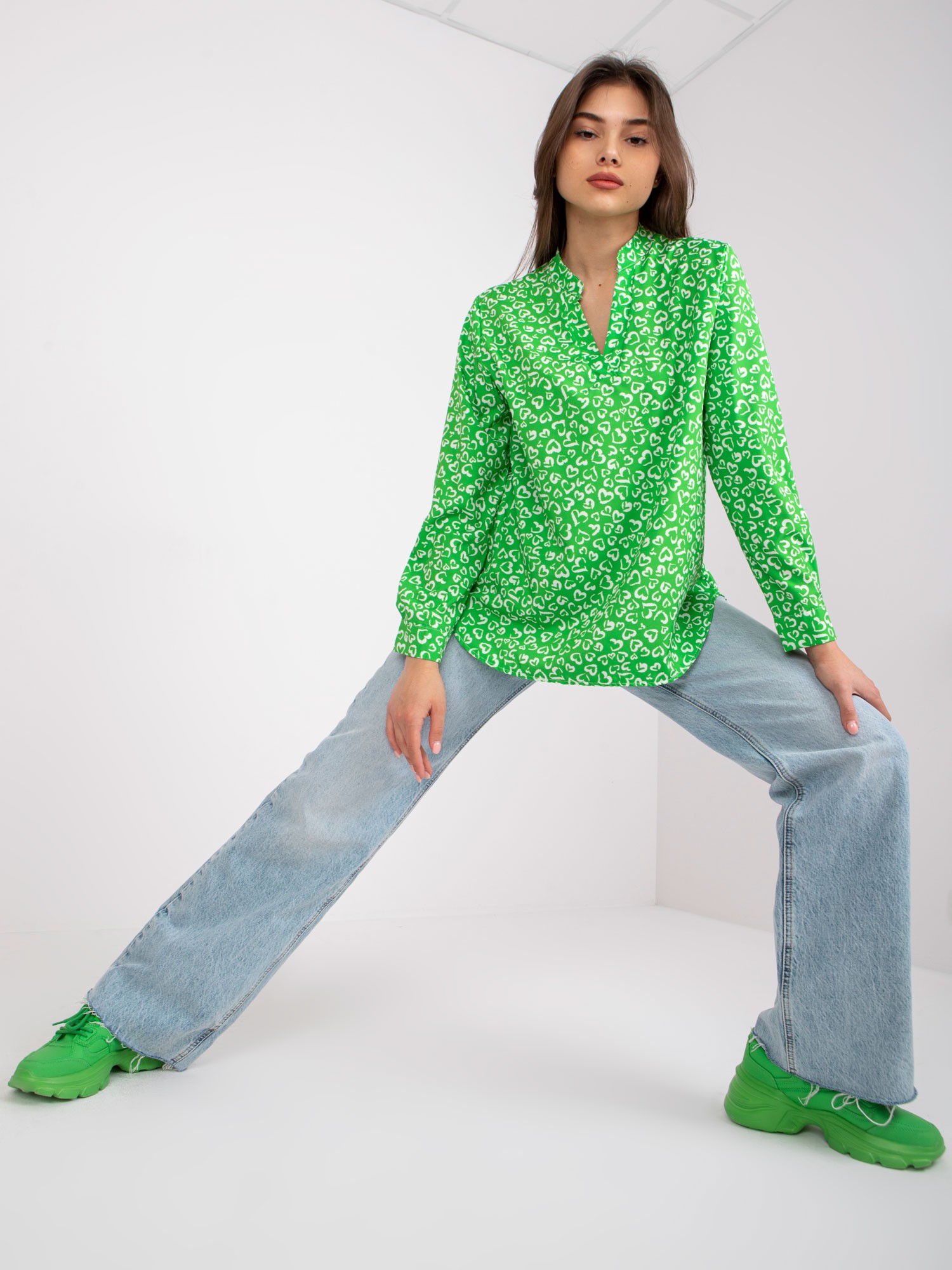 Blouse-DHJ-BZ-6825.56-green