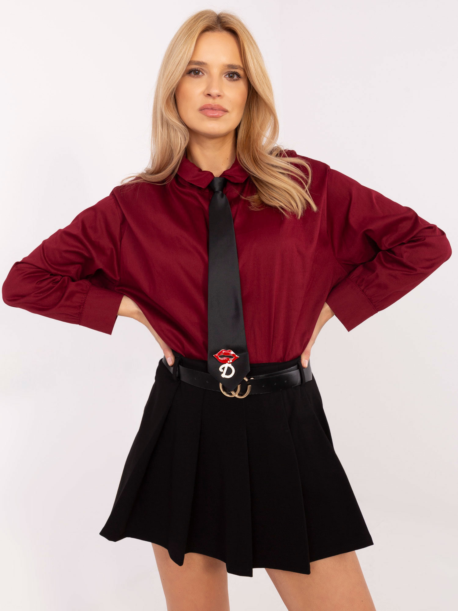 Shirt-DHJ-KS-9213-1.77P-burgundy