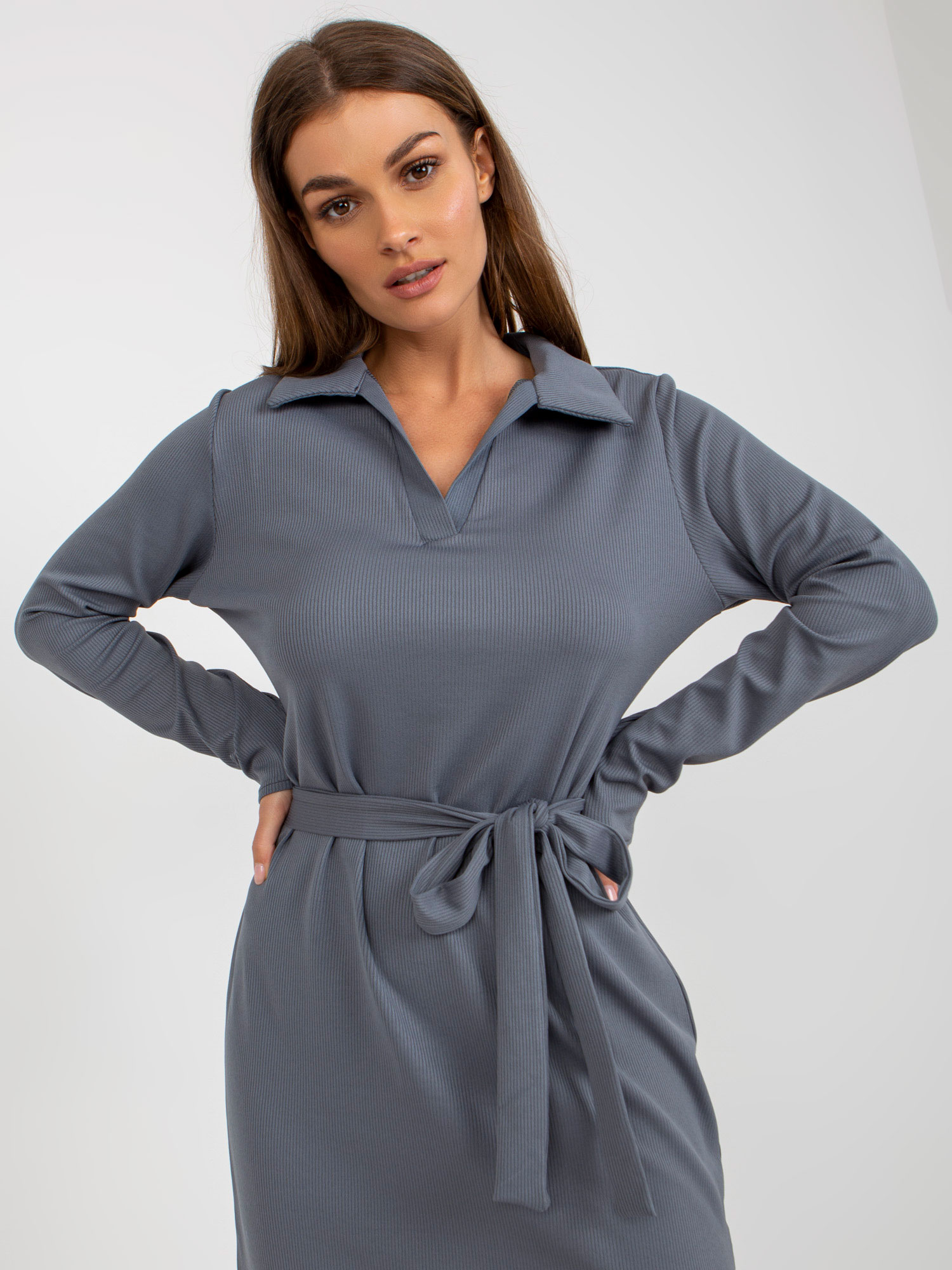 Dress-LK-SK-509227.83P-dark gray