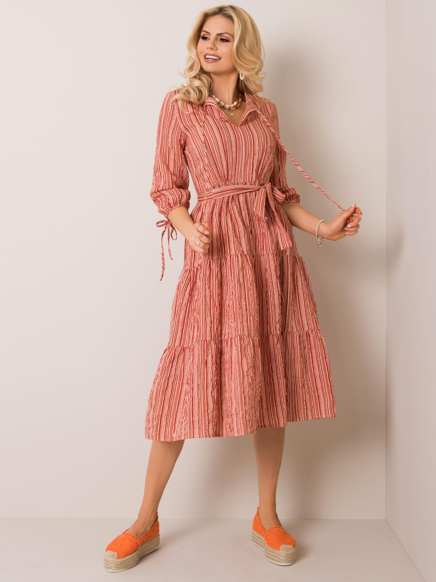 Dress-LK-SK-508005.07P-light brown