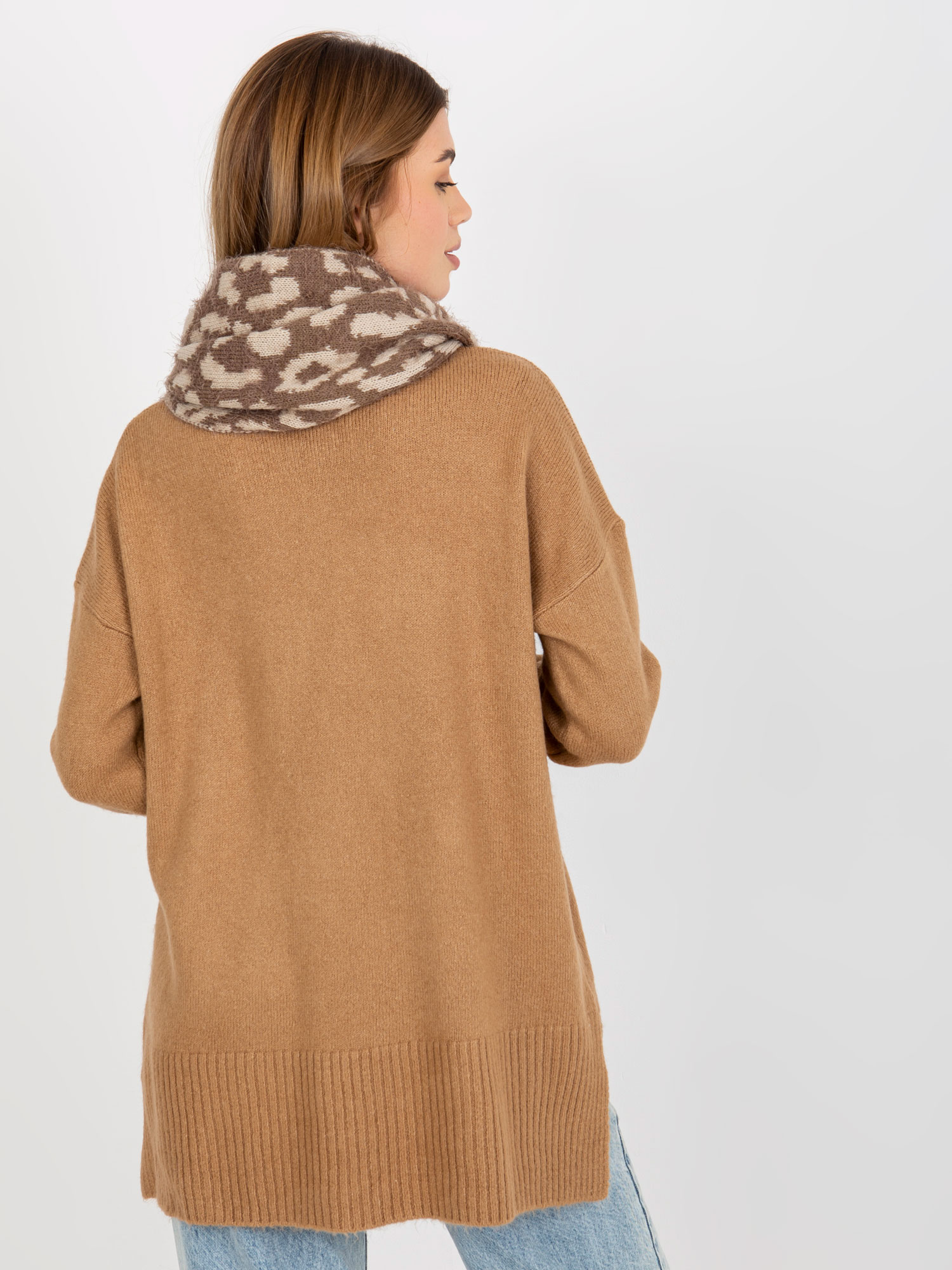 Scarf-AT-KM-ENEC-B63-1.44P-dark beige