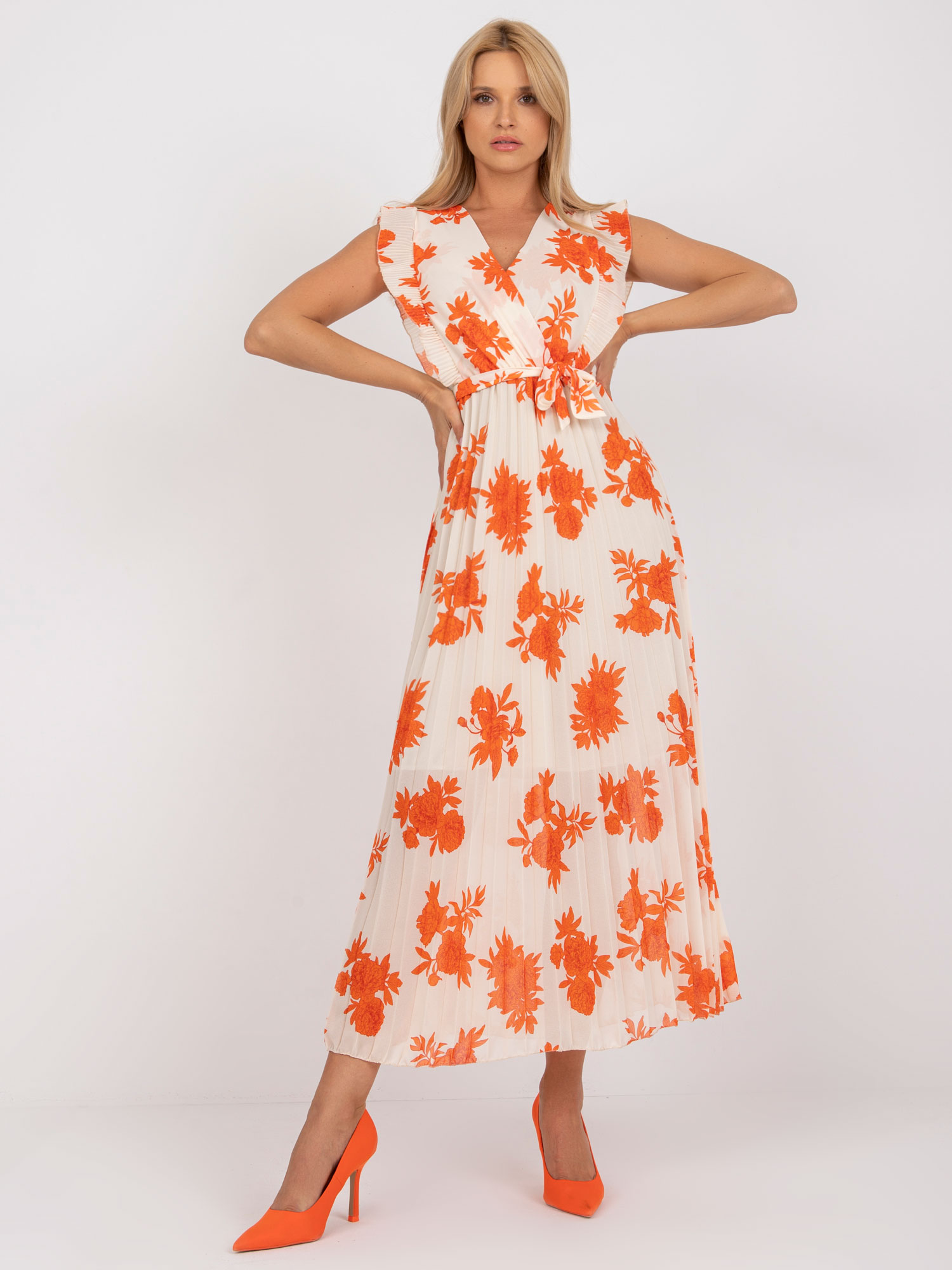 Dress-DHJ-SK-13166.94P-Orange