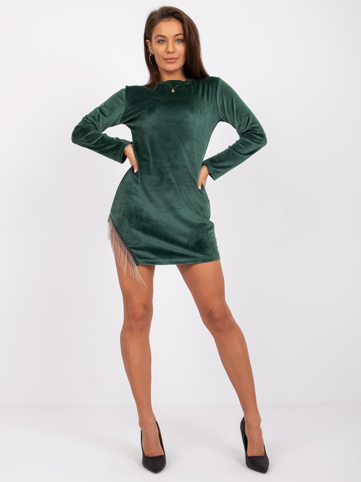Dress-DHJ-SK-6509.82P-dark green