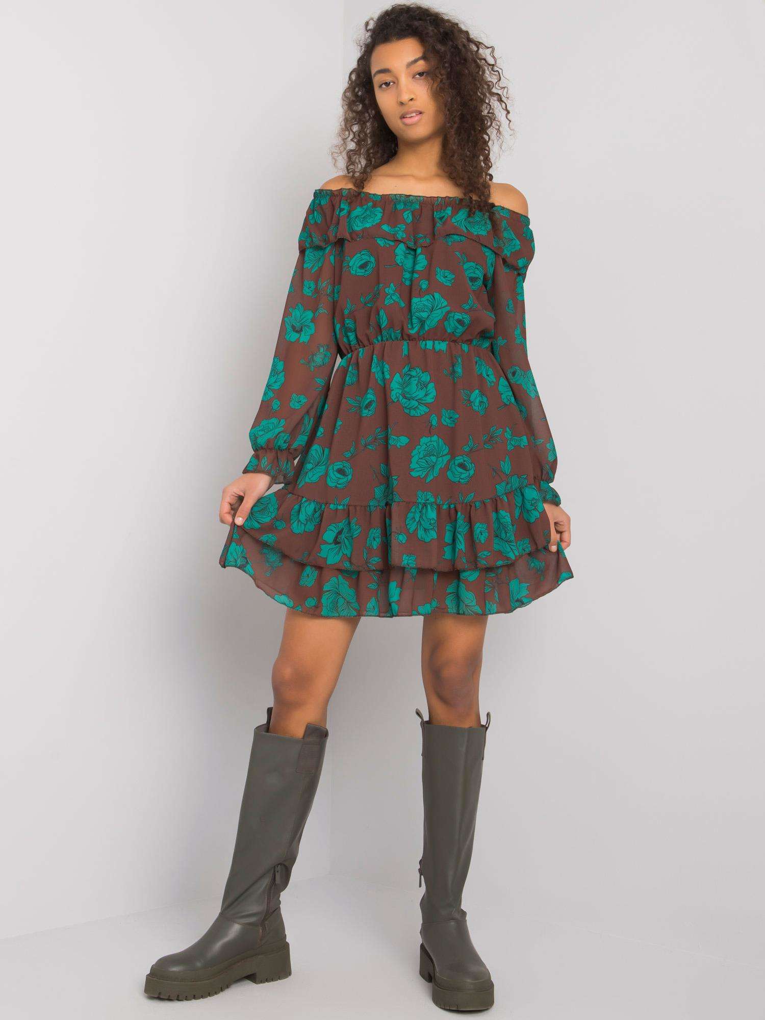 Dress-DHJ-SK-15015.56P-brown