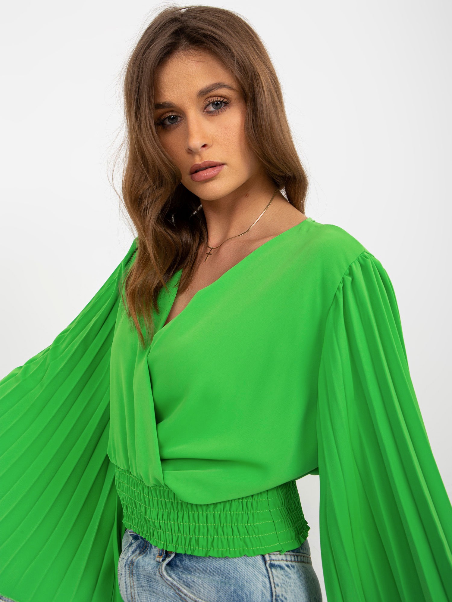 Blouse-DHJ-BZ-16503.30X-light green