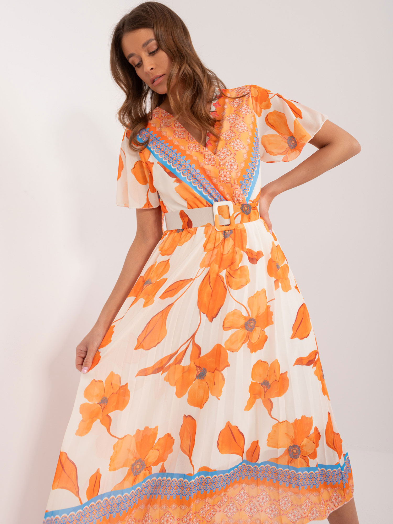 Dress-DHJ-SK-11331-5.19-orange