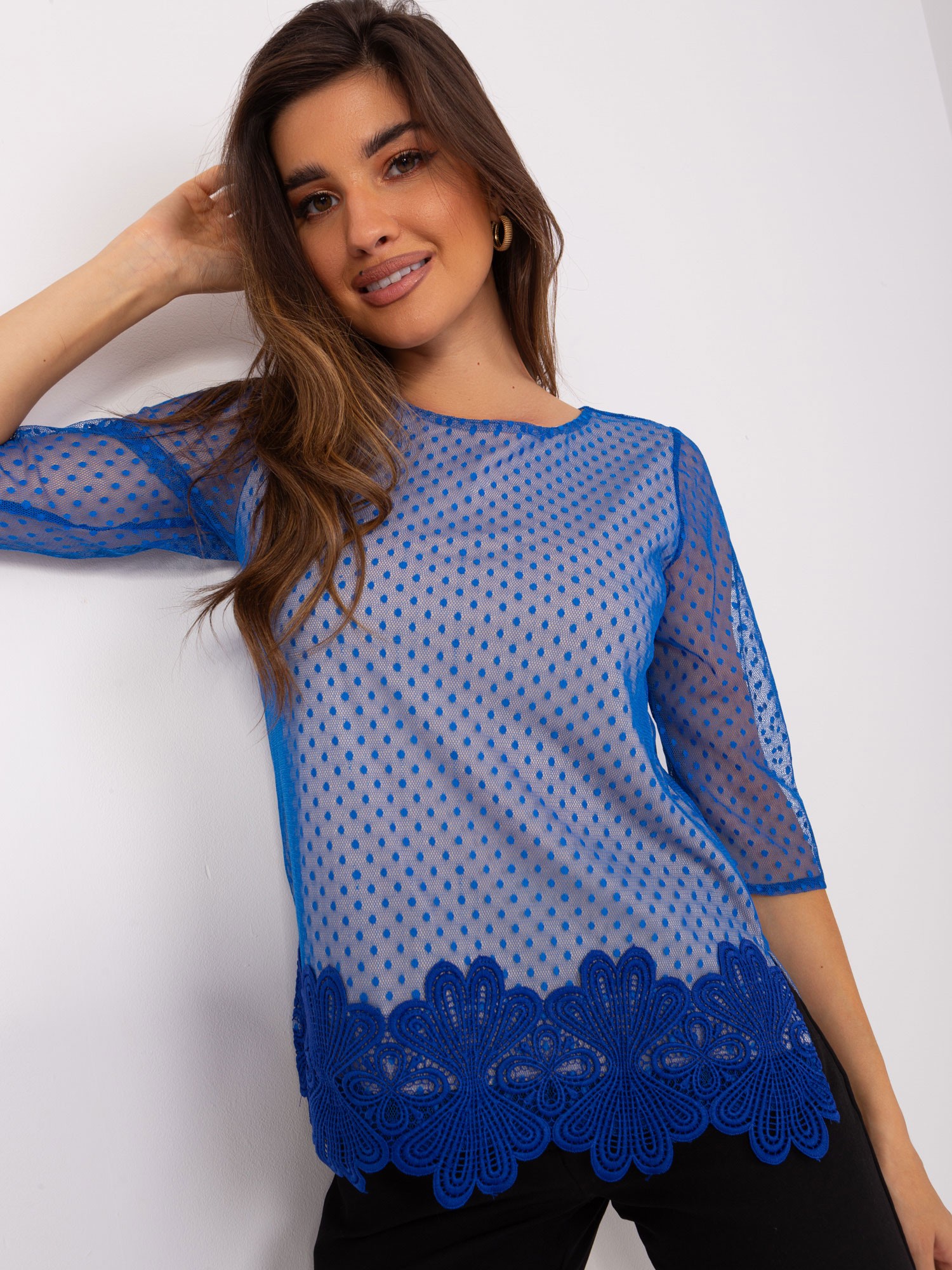 Blouse-LK-BZ-506729.63P-dark blue