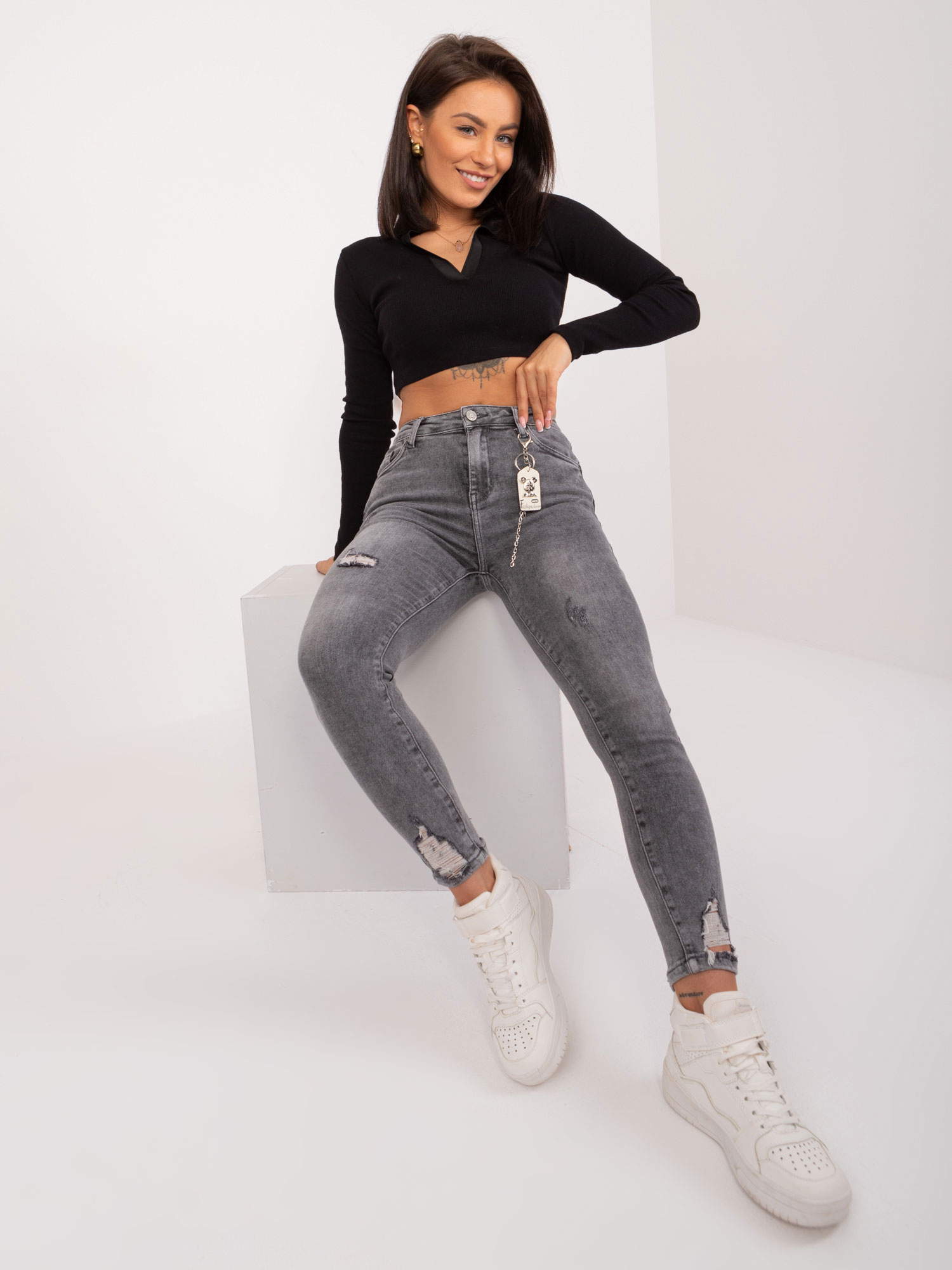 Jeans trousers-PM-SP-J1323-11.28X-dark grey