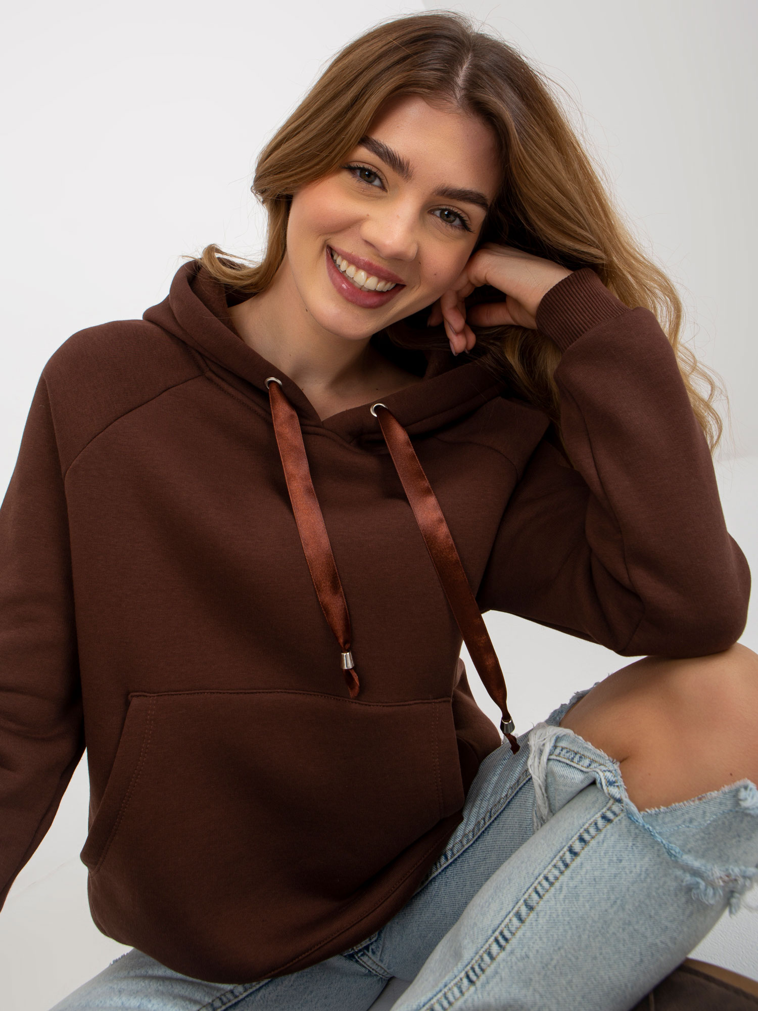 Sweatshirt-TW-BL-BL-1003.95P-dark brown