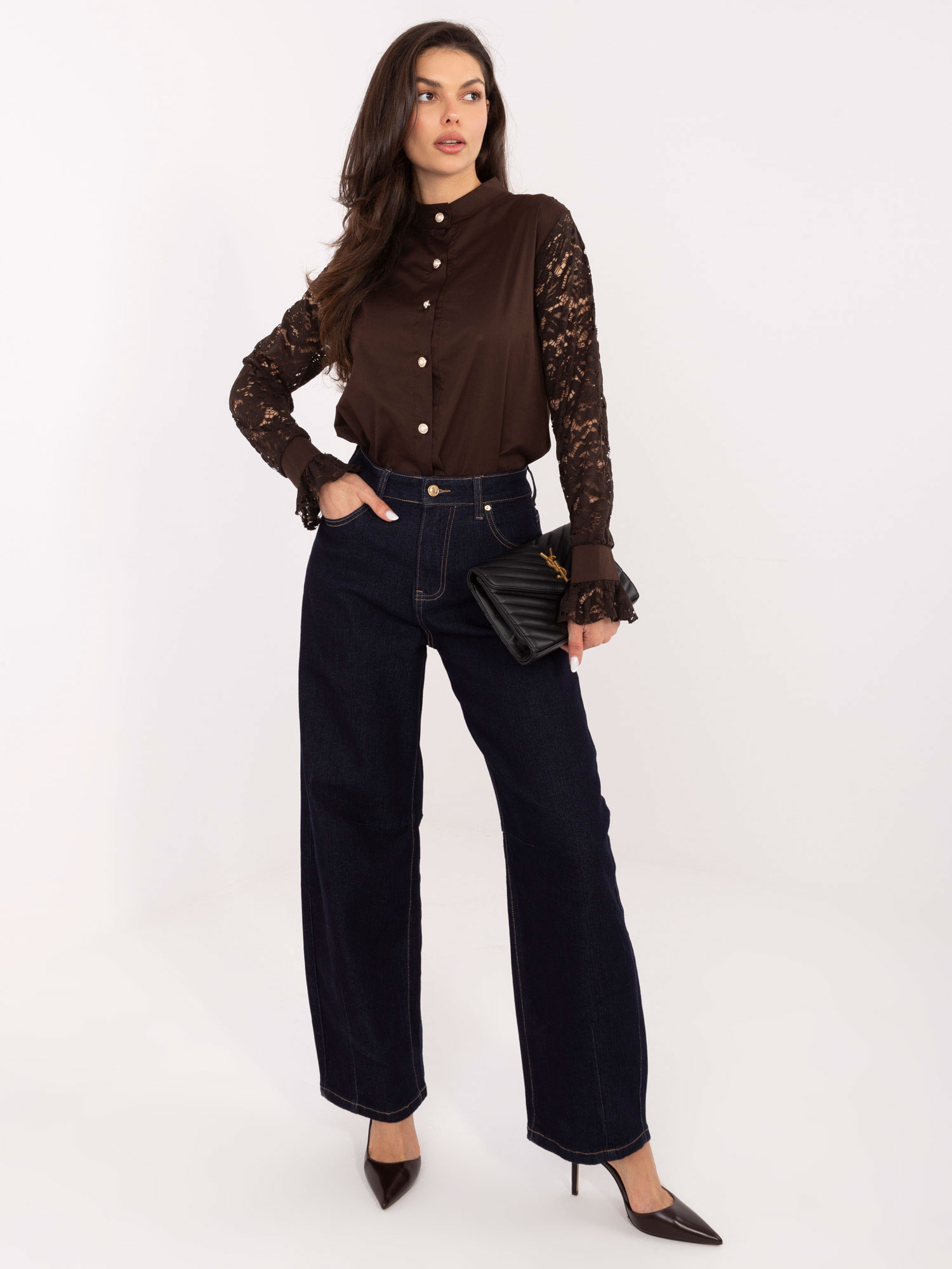 Shirt-MI-KS-C229.16P-dark brown