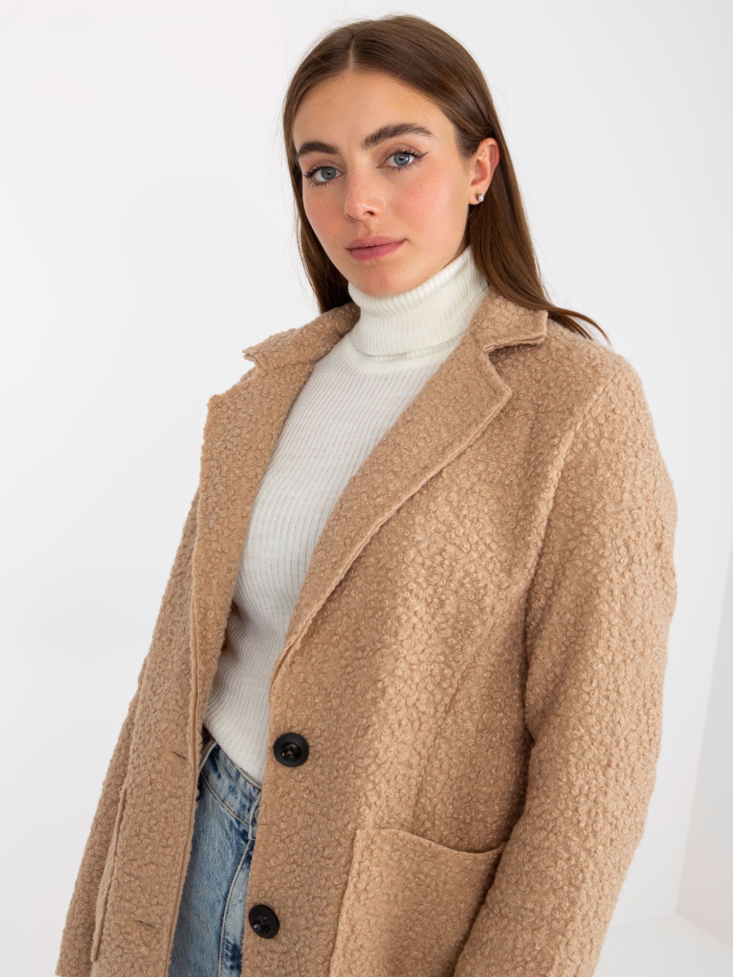 Coat TW-PL-BI-7372.18-beige