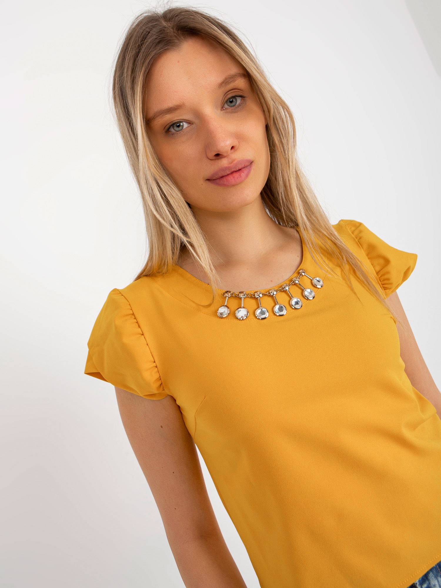 Blouse-LK-BZ-505783.50P-dark yellow
