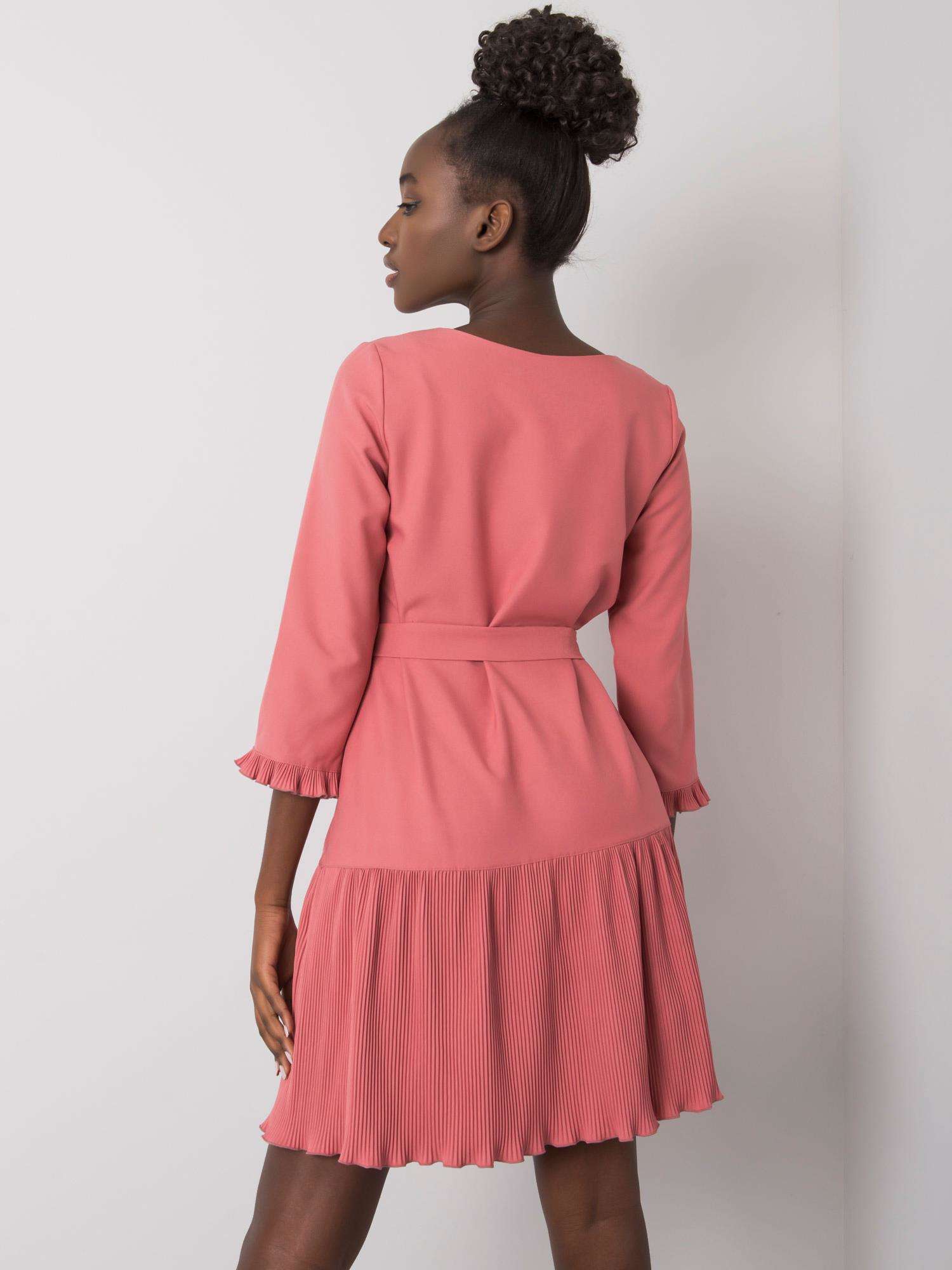 Dress-LK-SK-507733.80P-Dark Pink