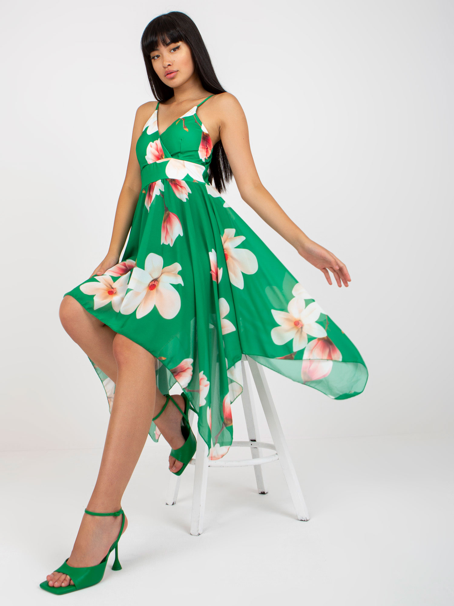 Dress-DHJ-SK-15952.39X-Green