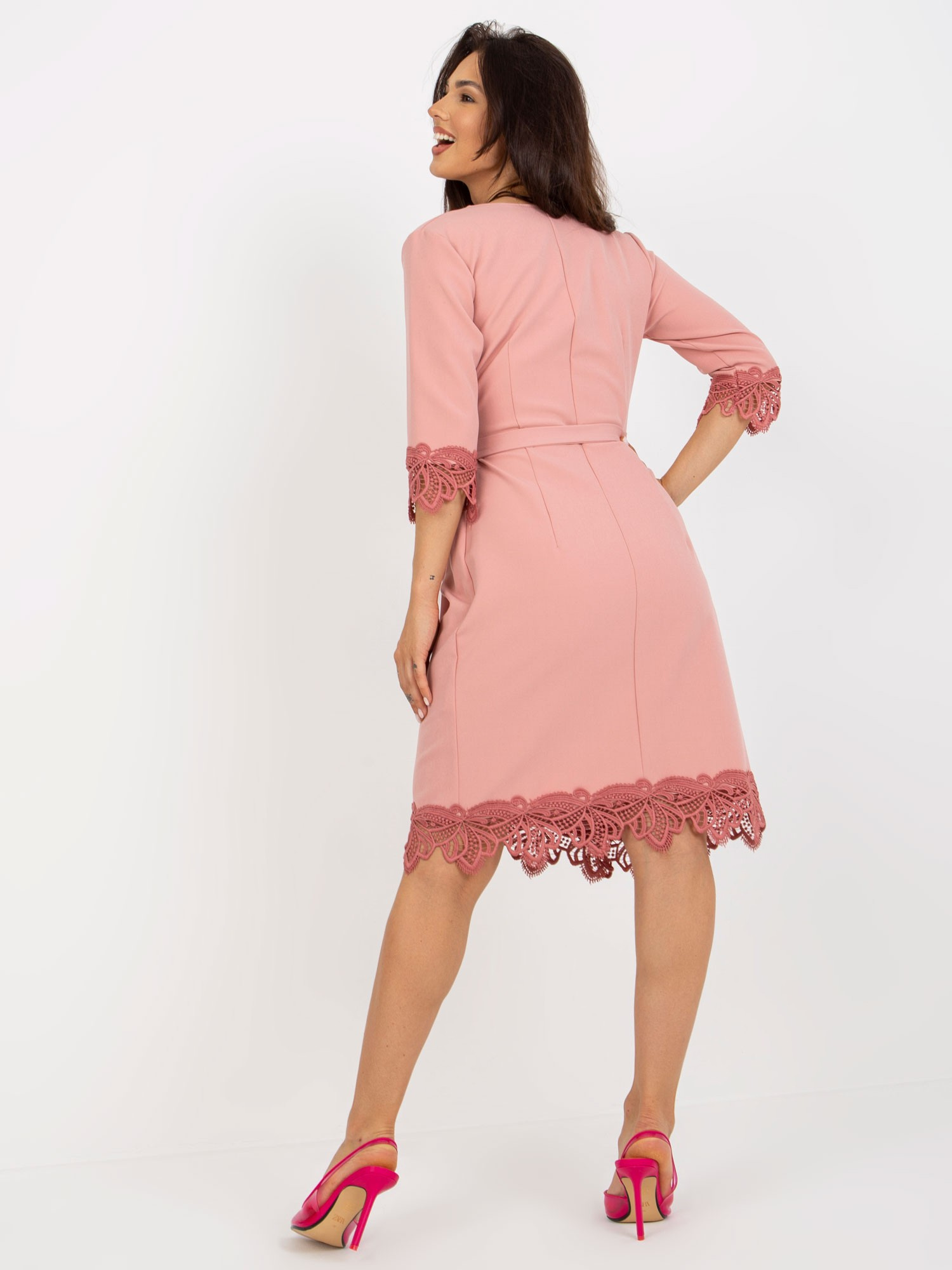 Dress-LK-SK-507347.35P-dark pink