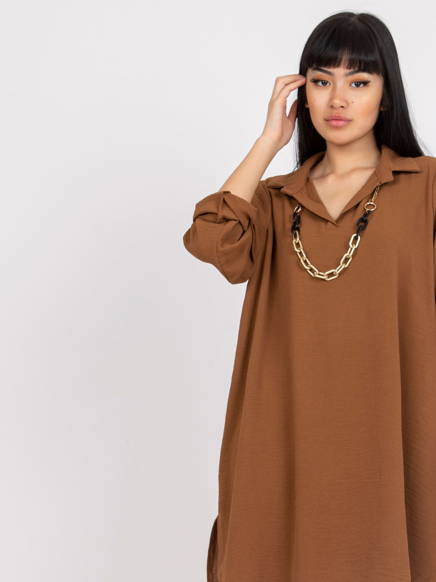 Dress-DHJ-SK-V2209.94-brown