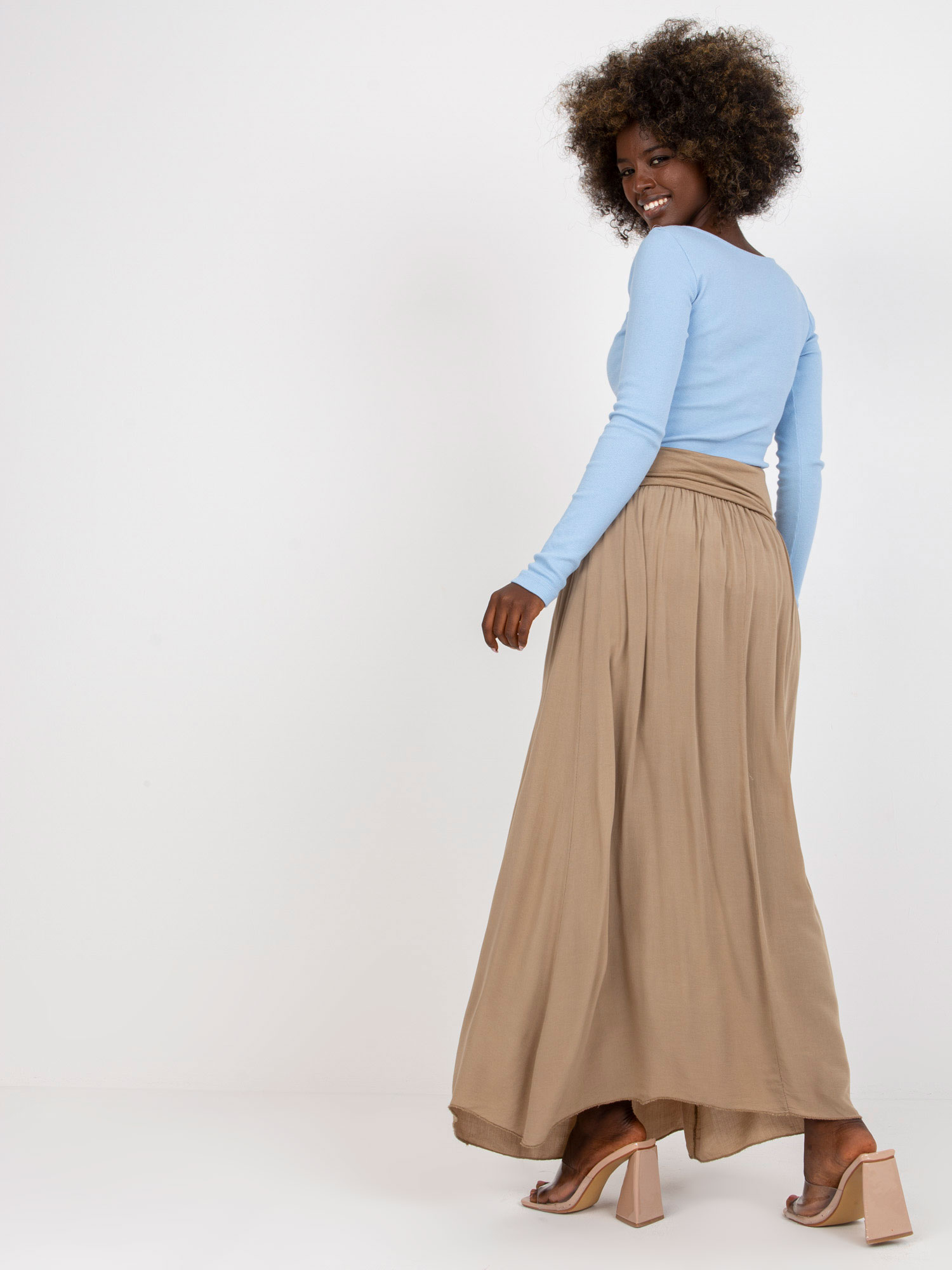 Skirt-TW-SD-BI-82160.48-dark beige