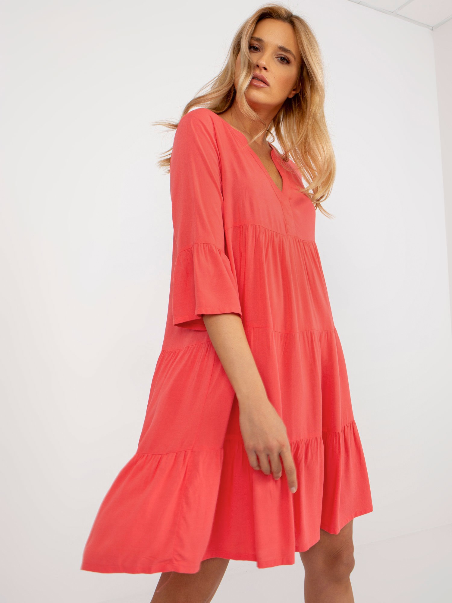Dress-D73761M30214C-coral