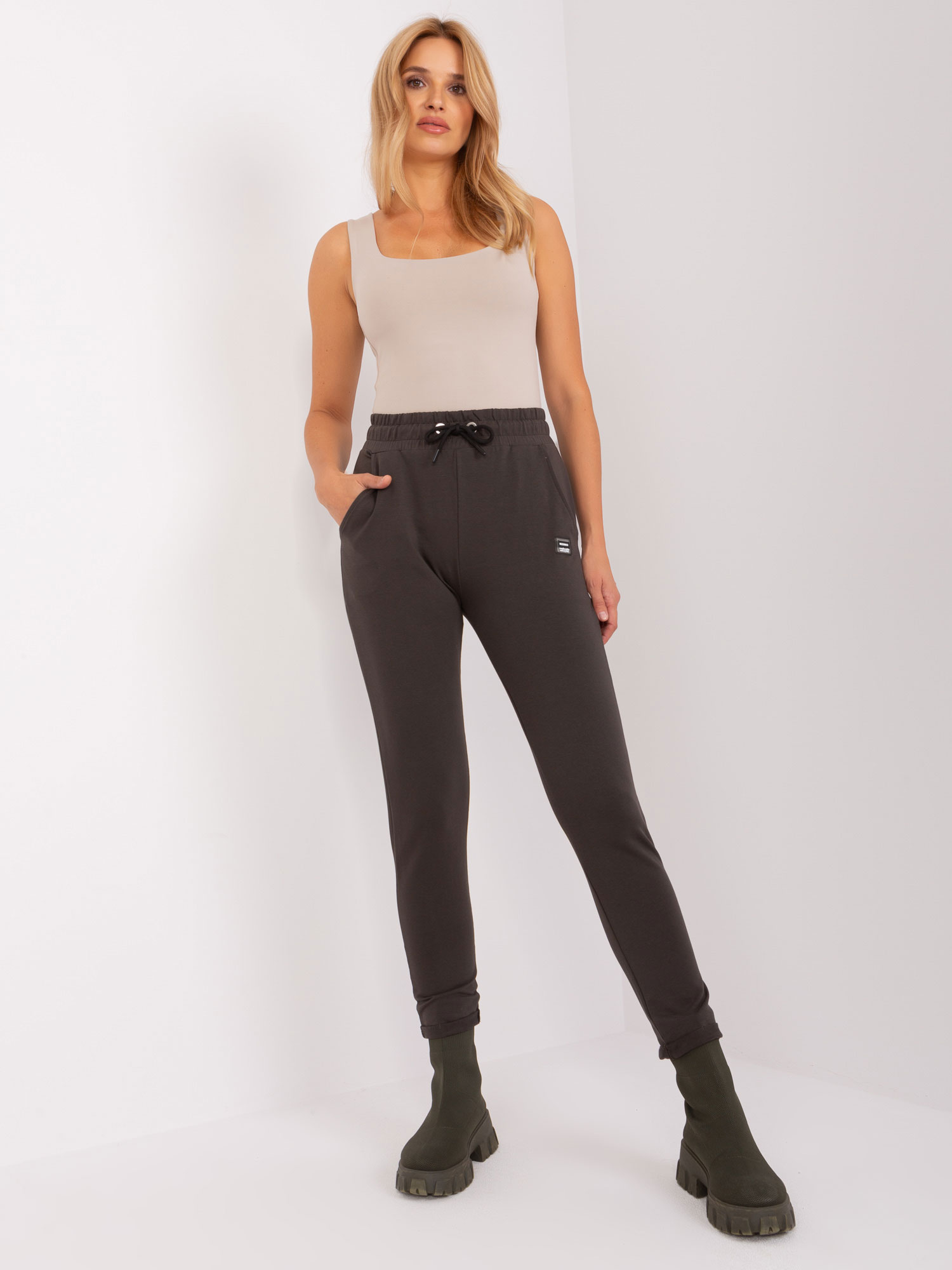 Sweatpants-RV-DR-9169.63P-dark khaki