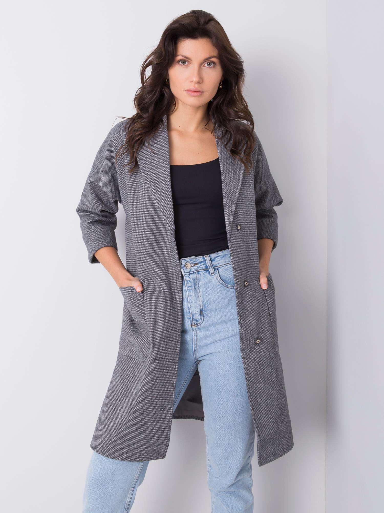 Coat RL-PL-2718.29P-dark grey