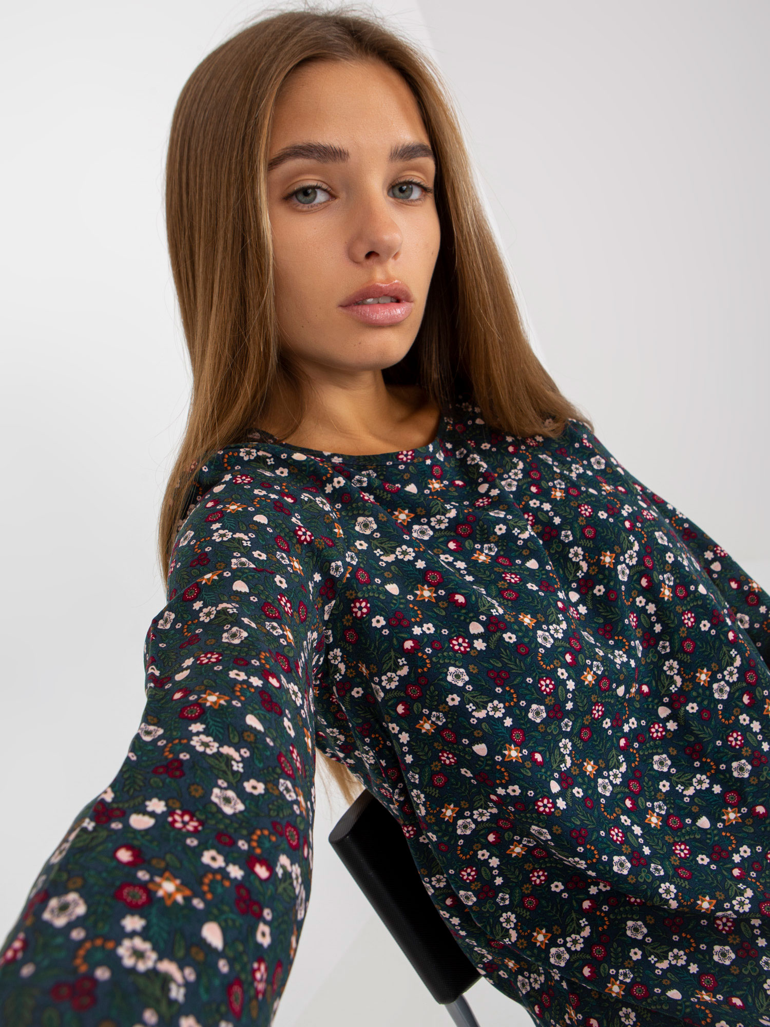 Blouse-D73771M10971AEN-dark blue