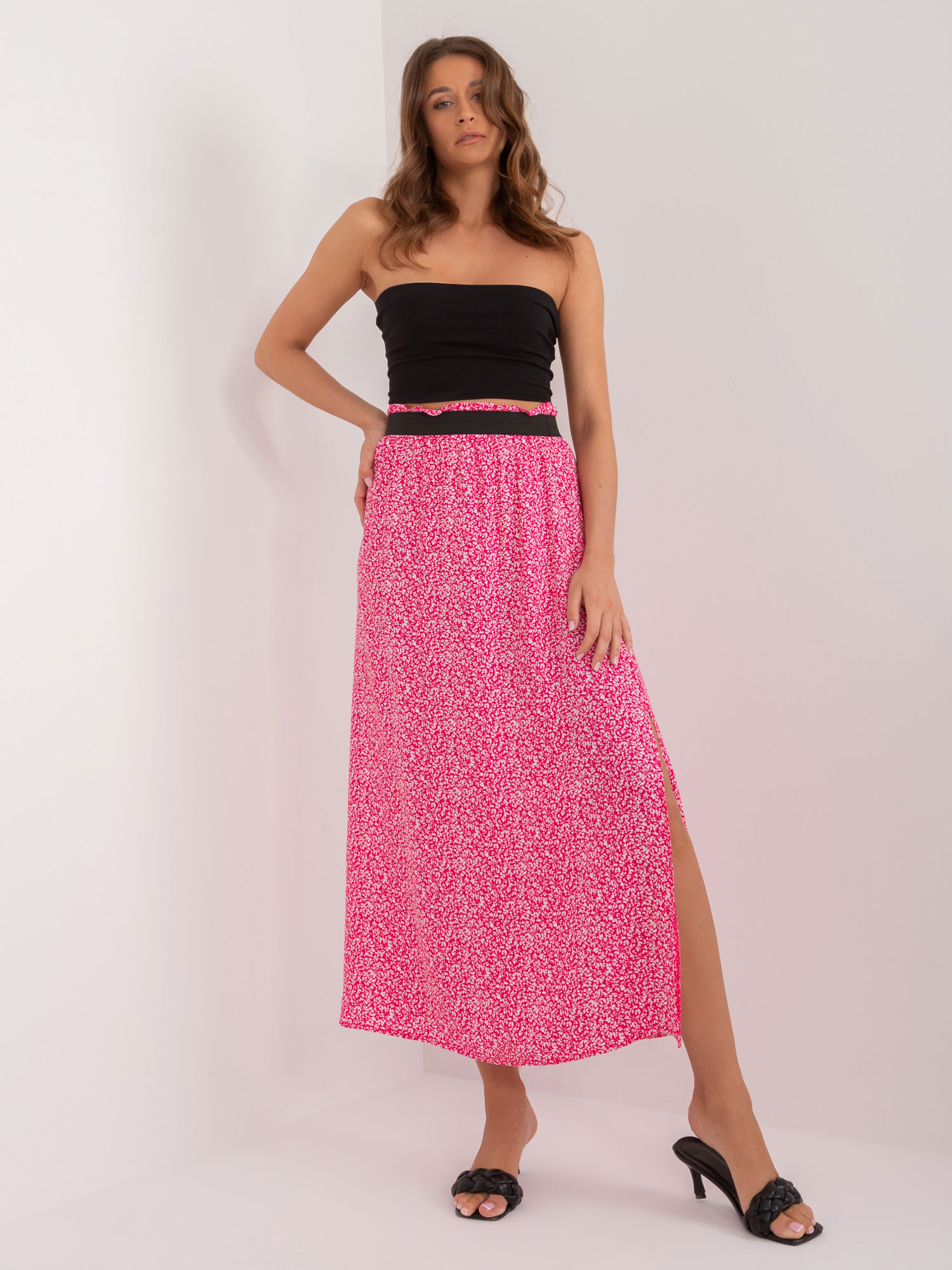 Skirt-D73771M50223A-dark pink