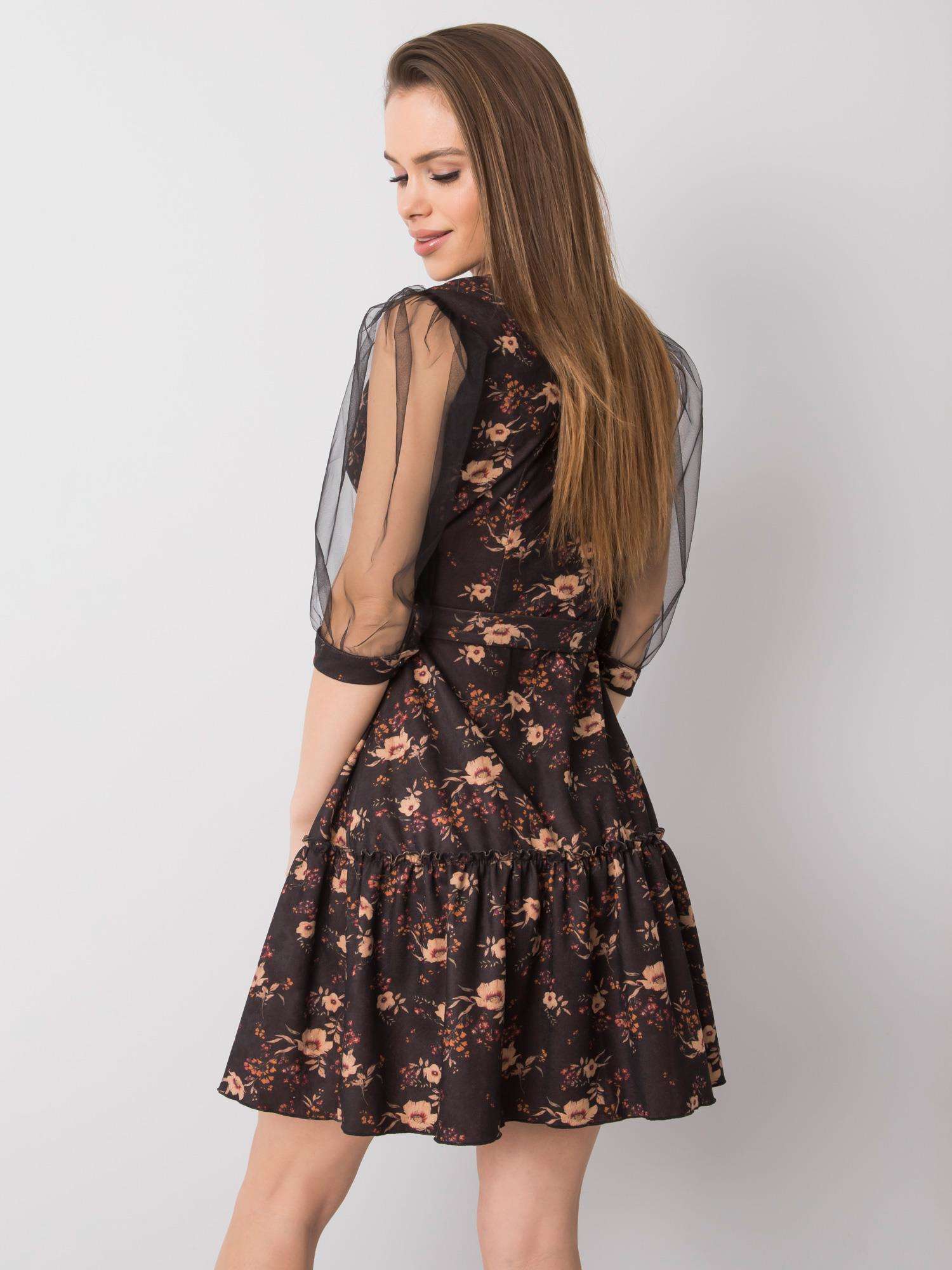 Dress-LK-SK-508378.31P-black-beige