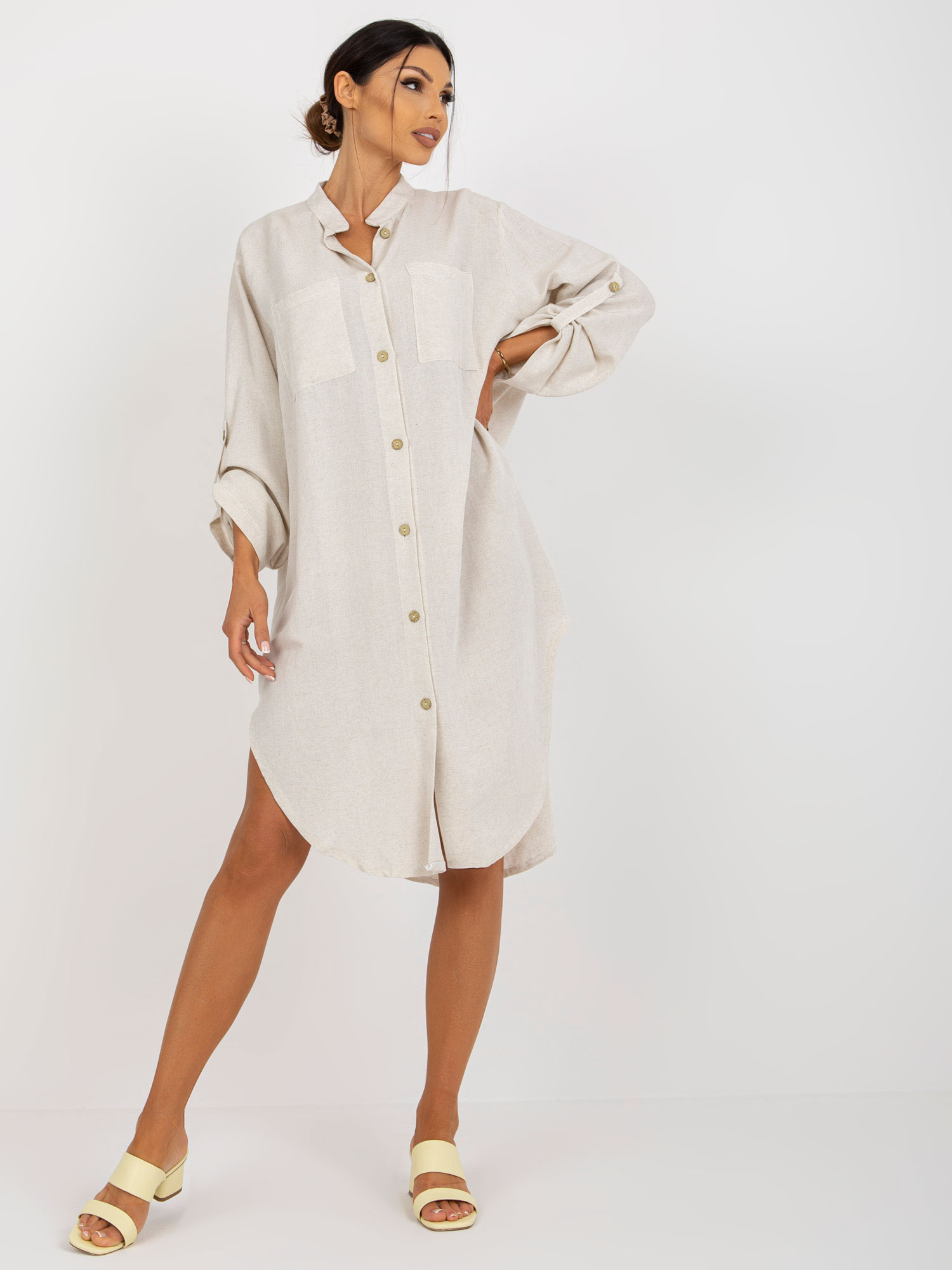 Dress-TW-SK-BE-199D.85P-light beige