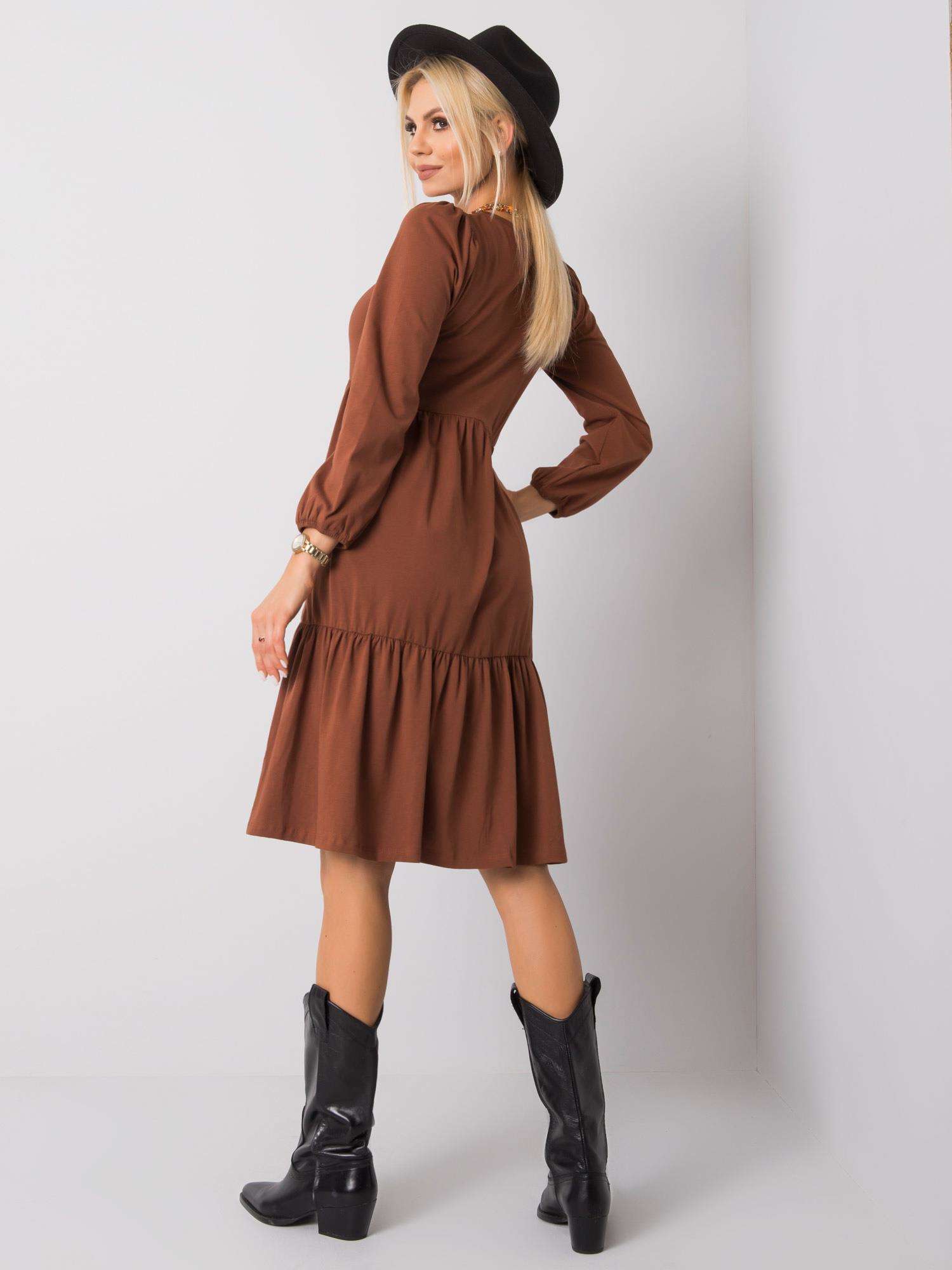 Dress-RV-SK-5832.18X-brown