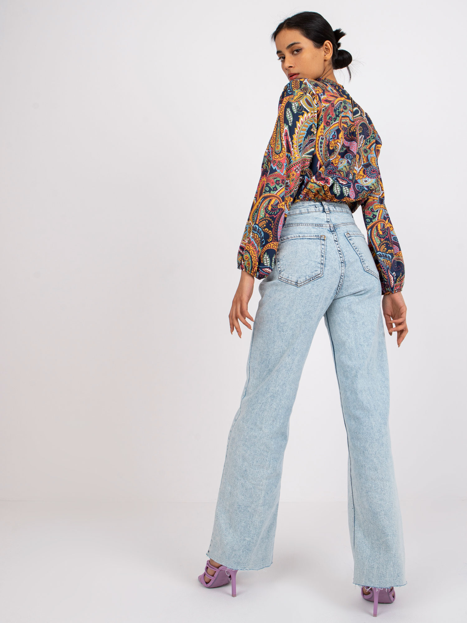 Blouse-DHJ-BZ-15170.39-navy blue