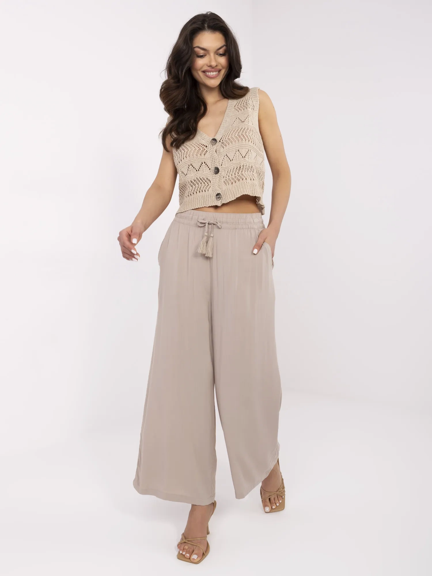 Pants-D73761M62237B-dark beige