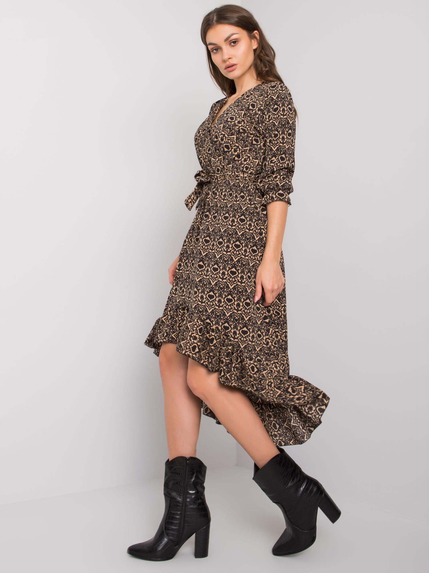 Dress-DHJ-SK-13865-1.53P-black-beige