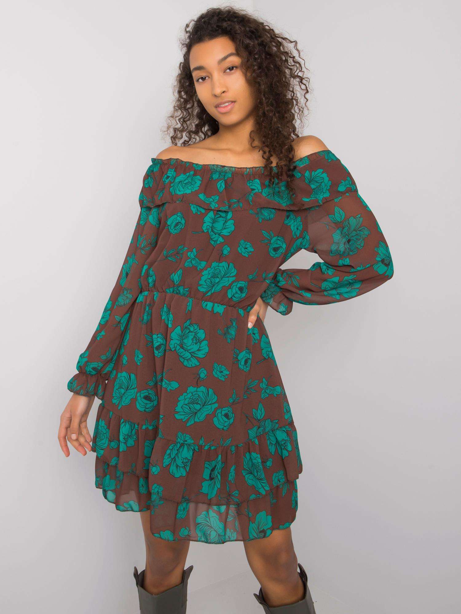 Dress-DHJ-SK-15015.56P-brown