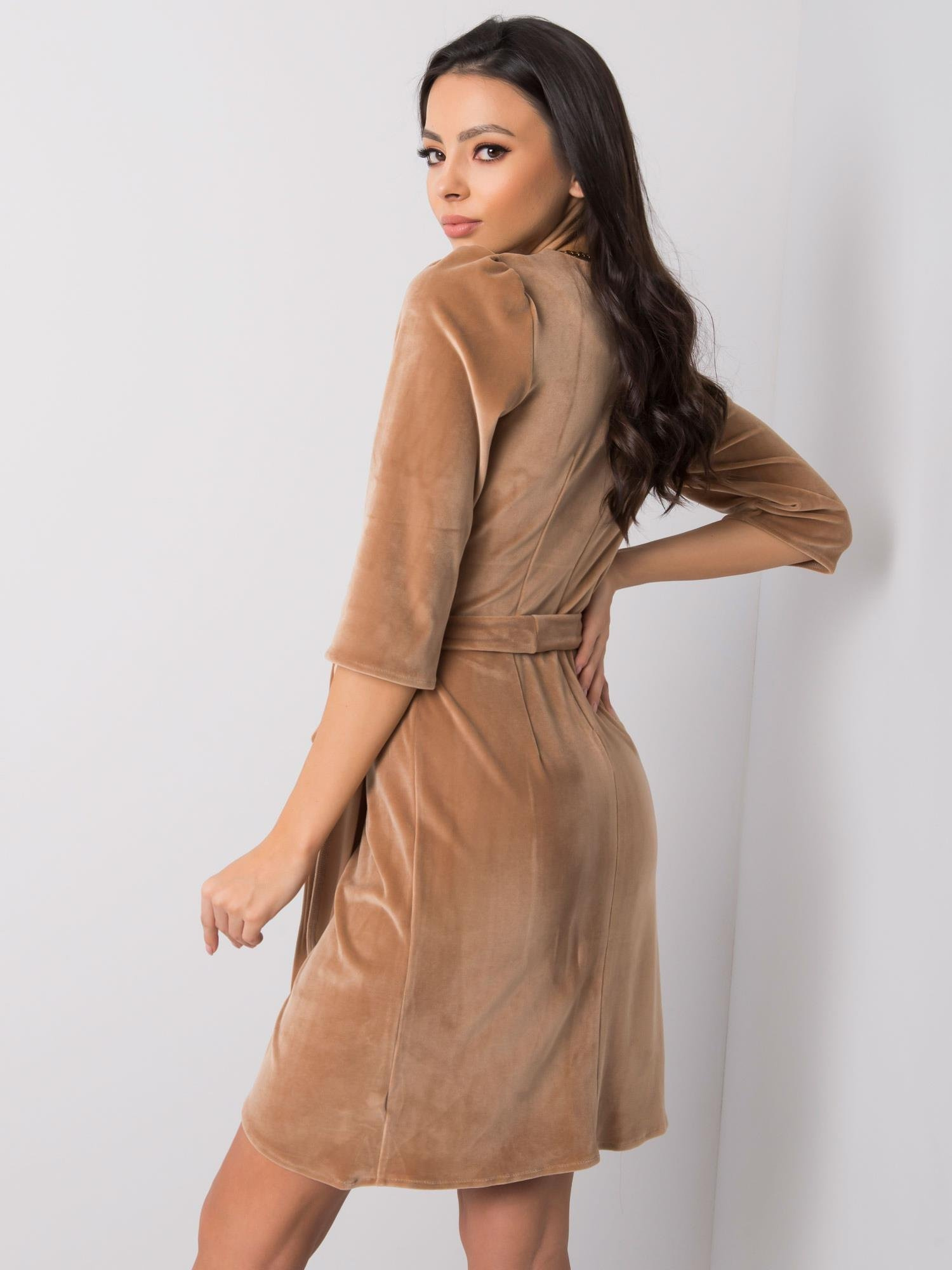 Dress-LK-SK-508393.65-dark beige