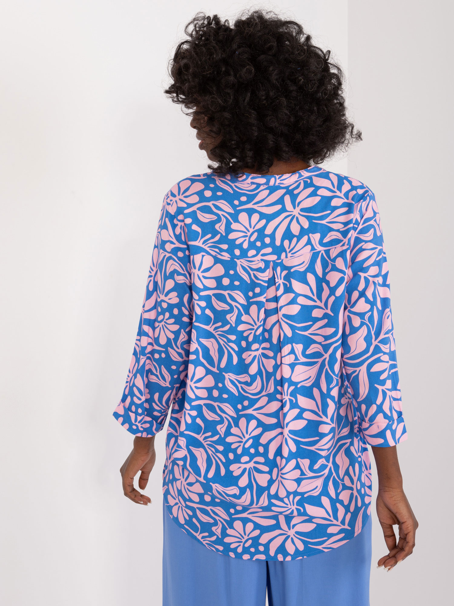 Blouse-D73771M11174A-blue