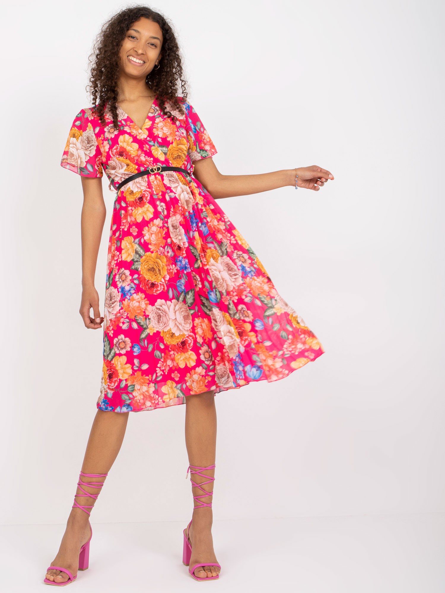 Dress-DHJ-SK-13162.92-dark pink