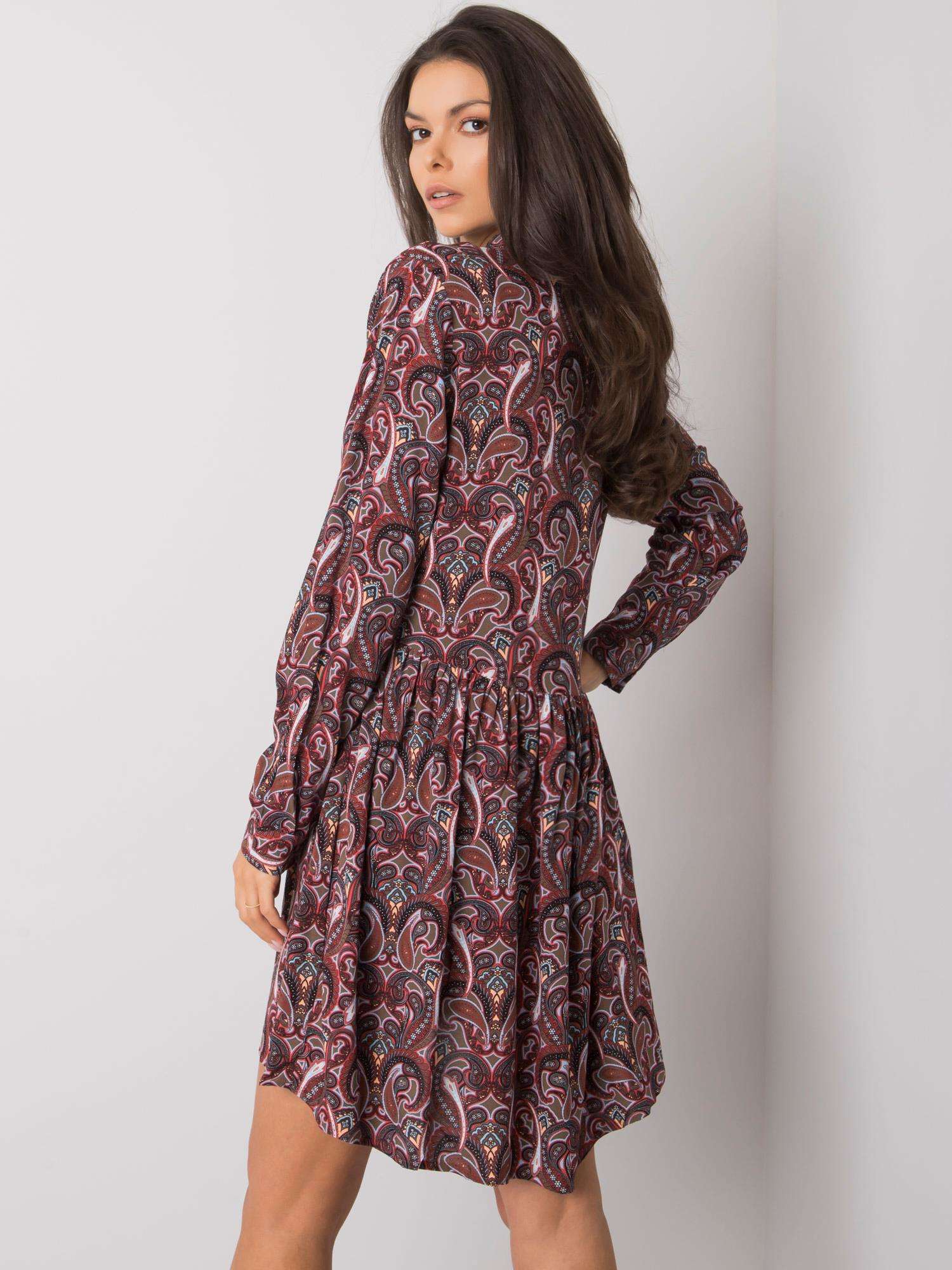 Dress-D73771M30227-dark brown